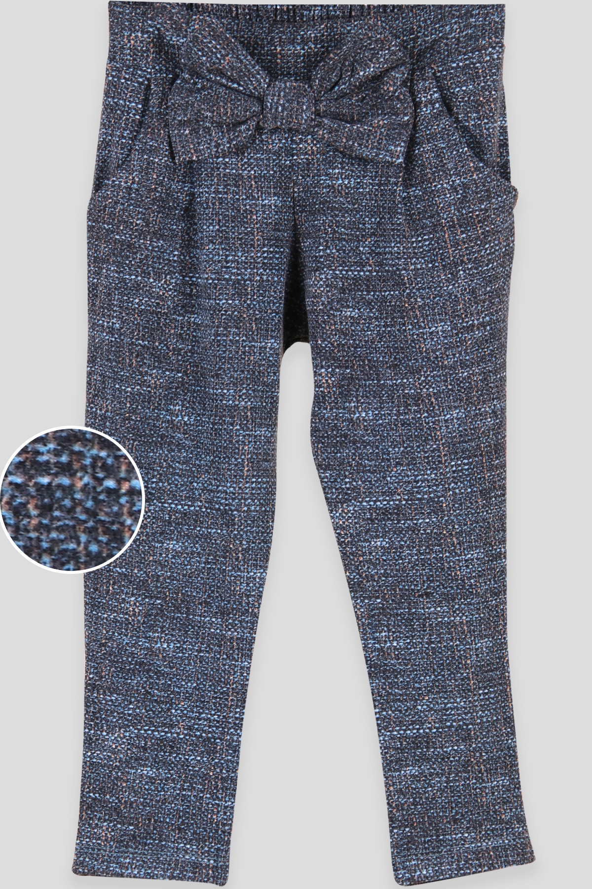Breeze Kız Çocuk Tayt Pantolon Fiyonklu Yeşil (3-8 Yaş)