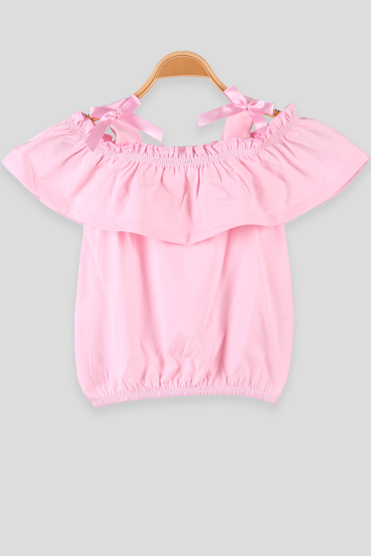 Breeze Kız Çocuk Tişört Askısı Fiyonklu Pembe (5-10 Yaş)