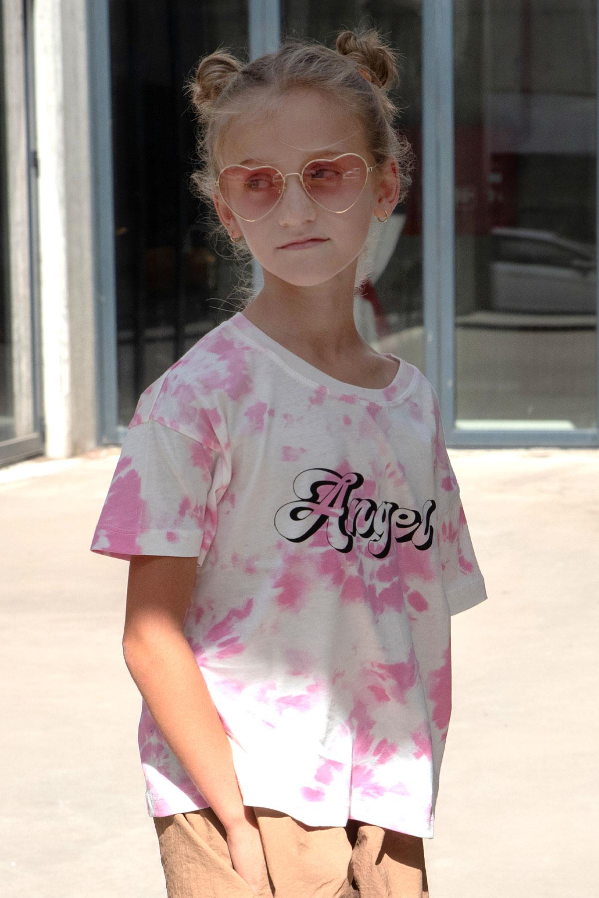 Breeze Kız Çocuk Tişört Yazı Baskılı Beyaz (8-14 Yaş)