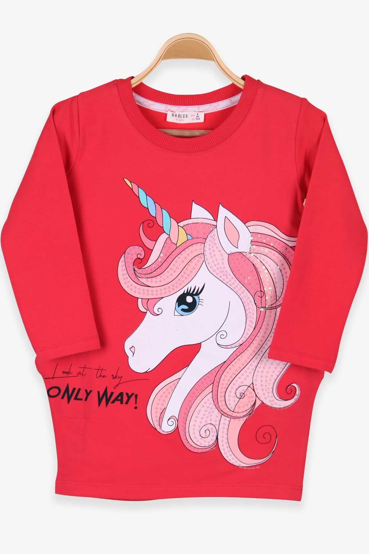 Breeze Kız Çocuk Tunik Unicorn Narçiçeği (4-8 Yaş)