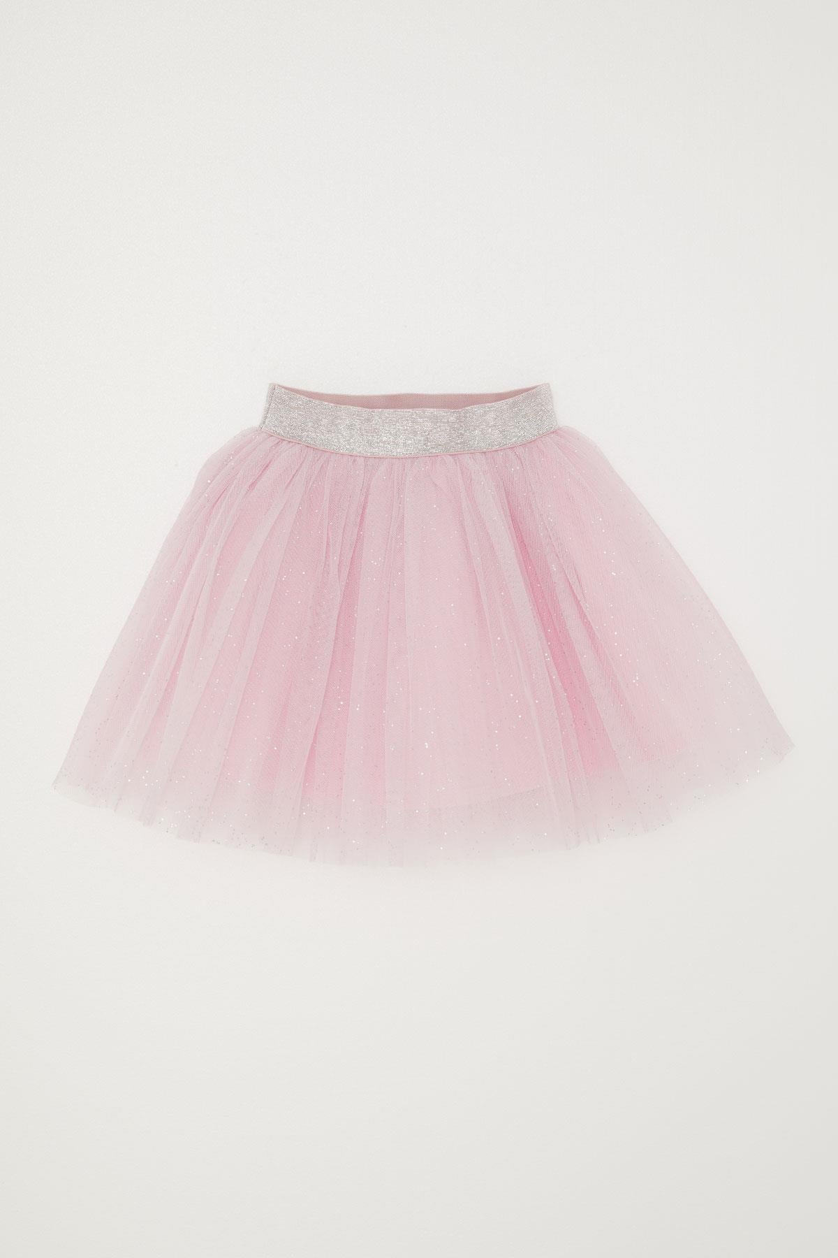 Breeze Kız Çocuk Tütü Etek Simli Pembe (5-12 Yaş)