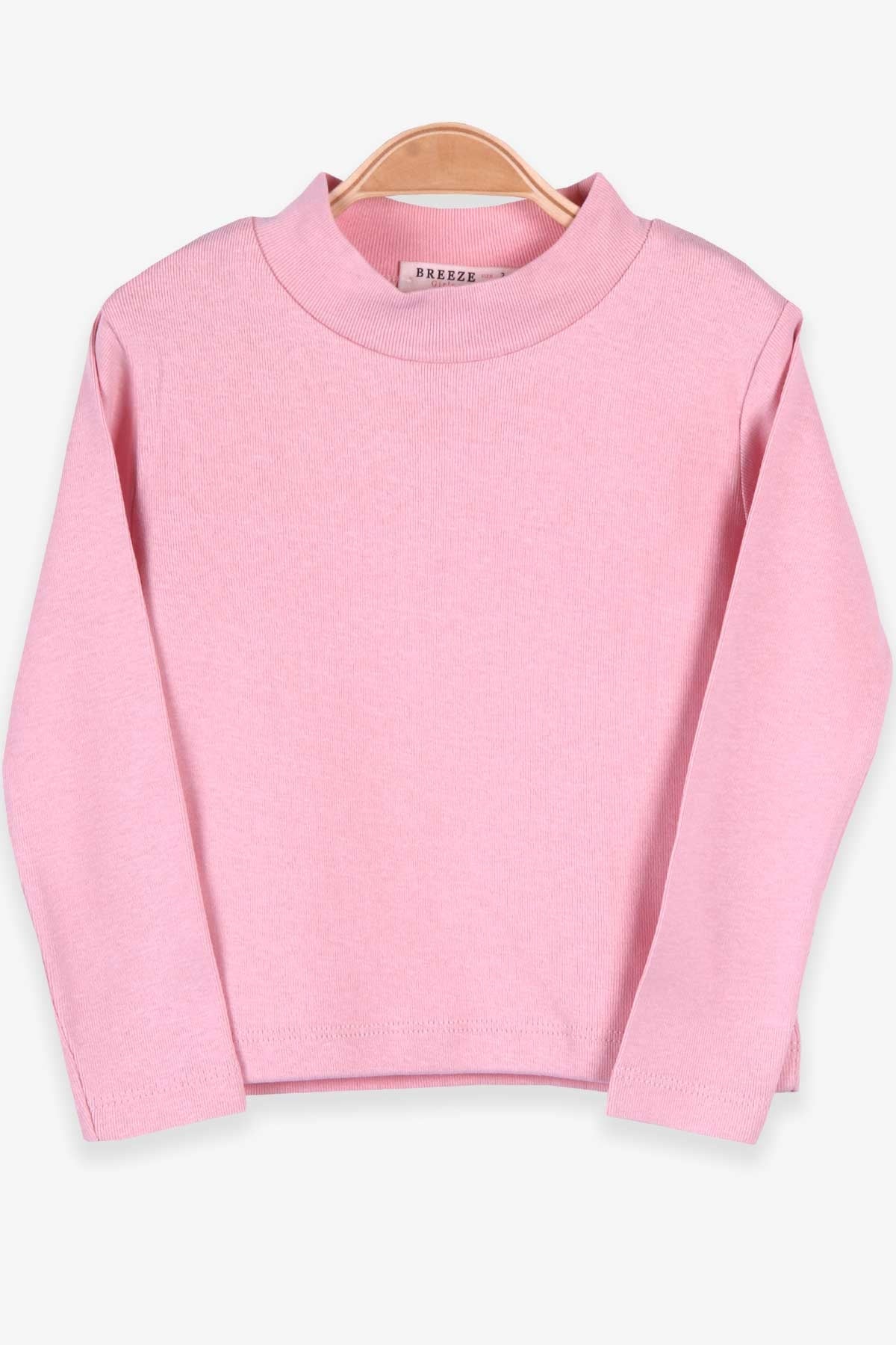 Breeze Kız Çocuk Uzun Kollu Tişört Basic Pudra (2-10 Yaş)