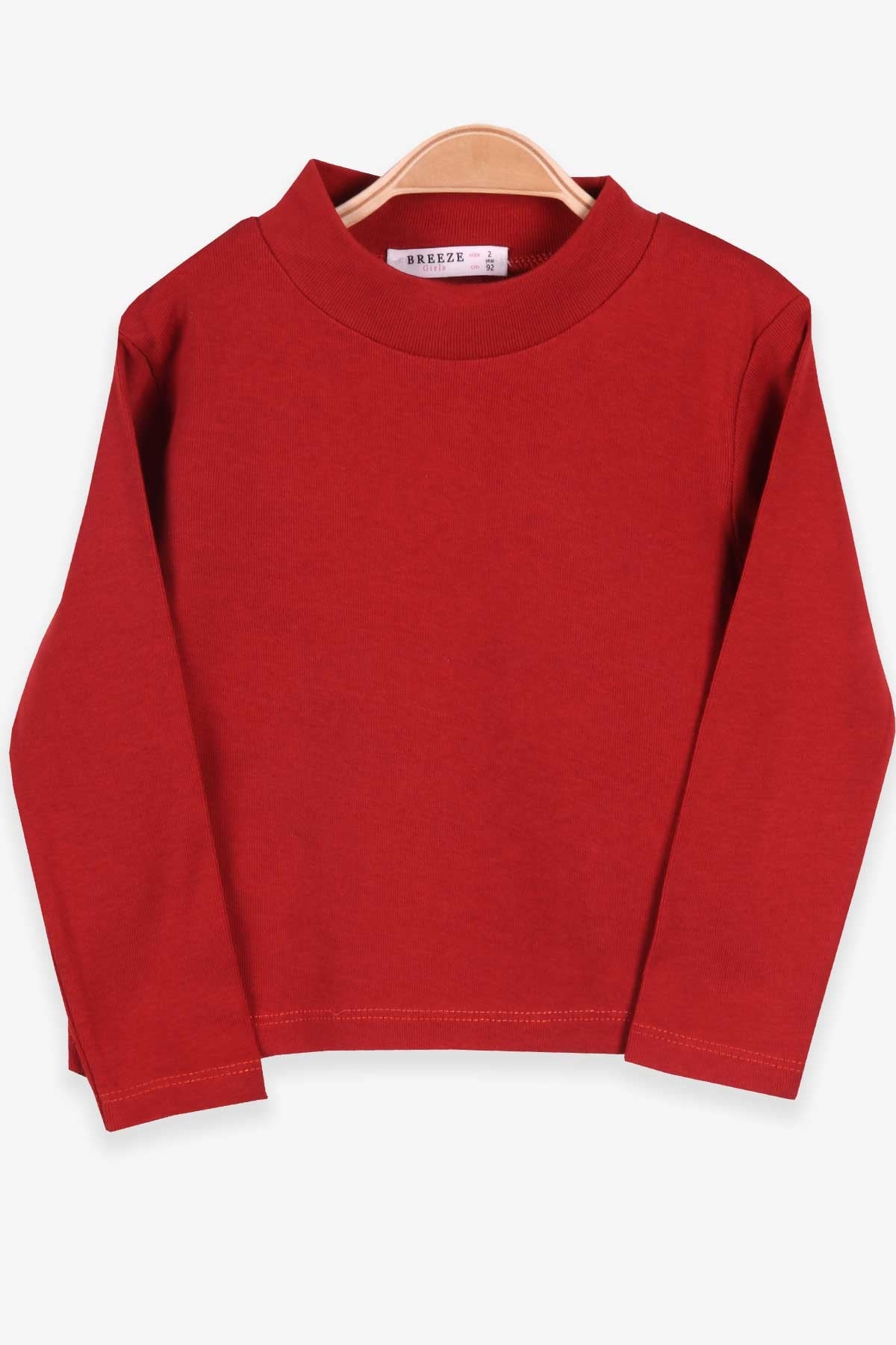Breeze Kız Çocuk Uzun Kollu Tişört Basic Kiremit (2-10 Yaş)
