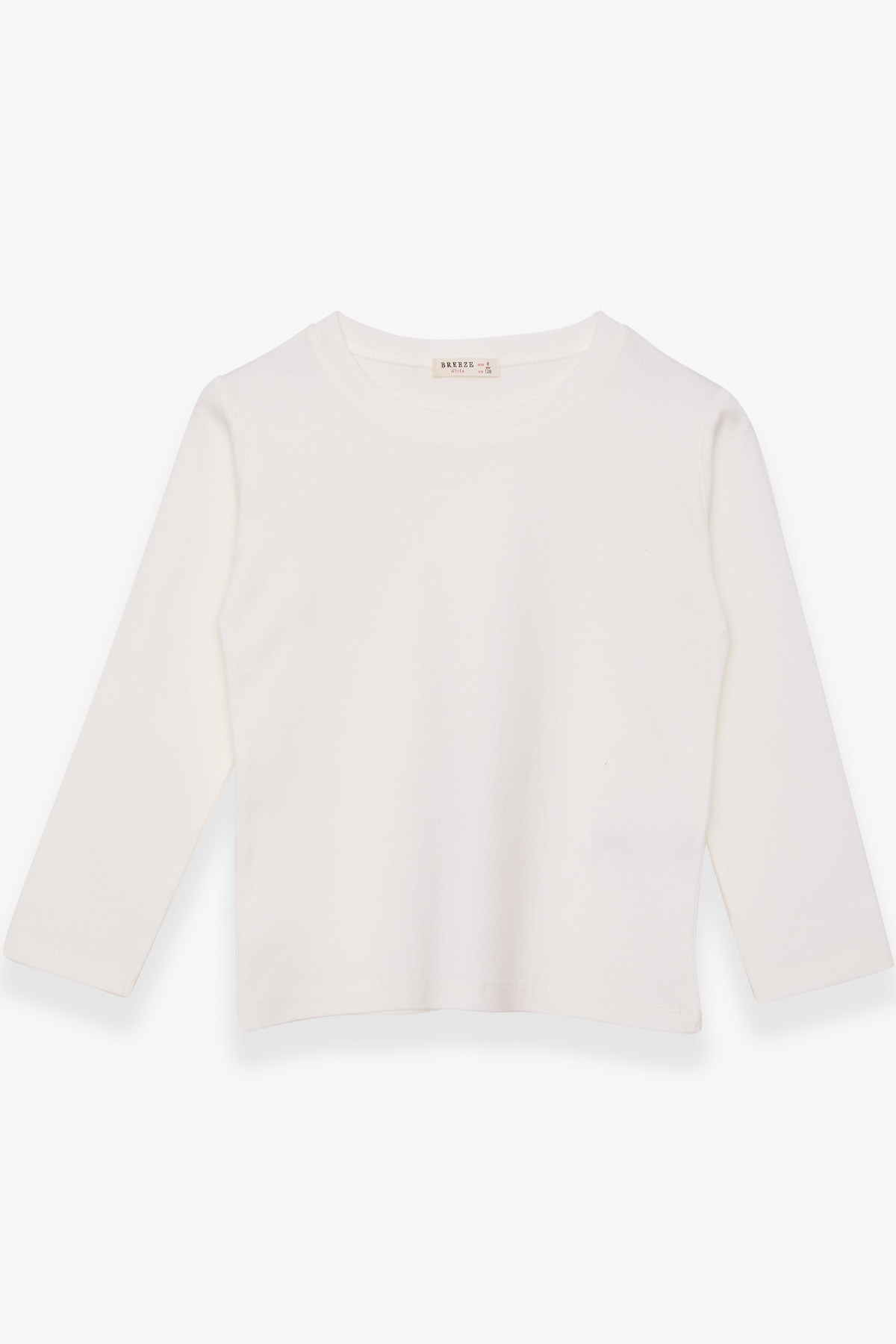 Breeze Kız Çocuk Uzun Kollu Tişört Basic Ekru (5-12 Yaş)