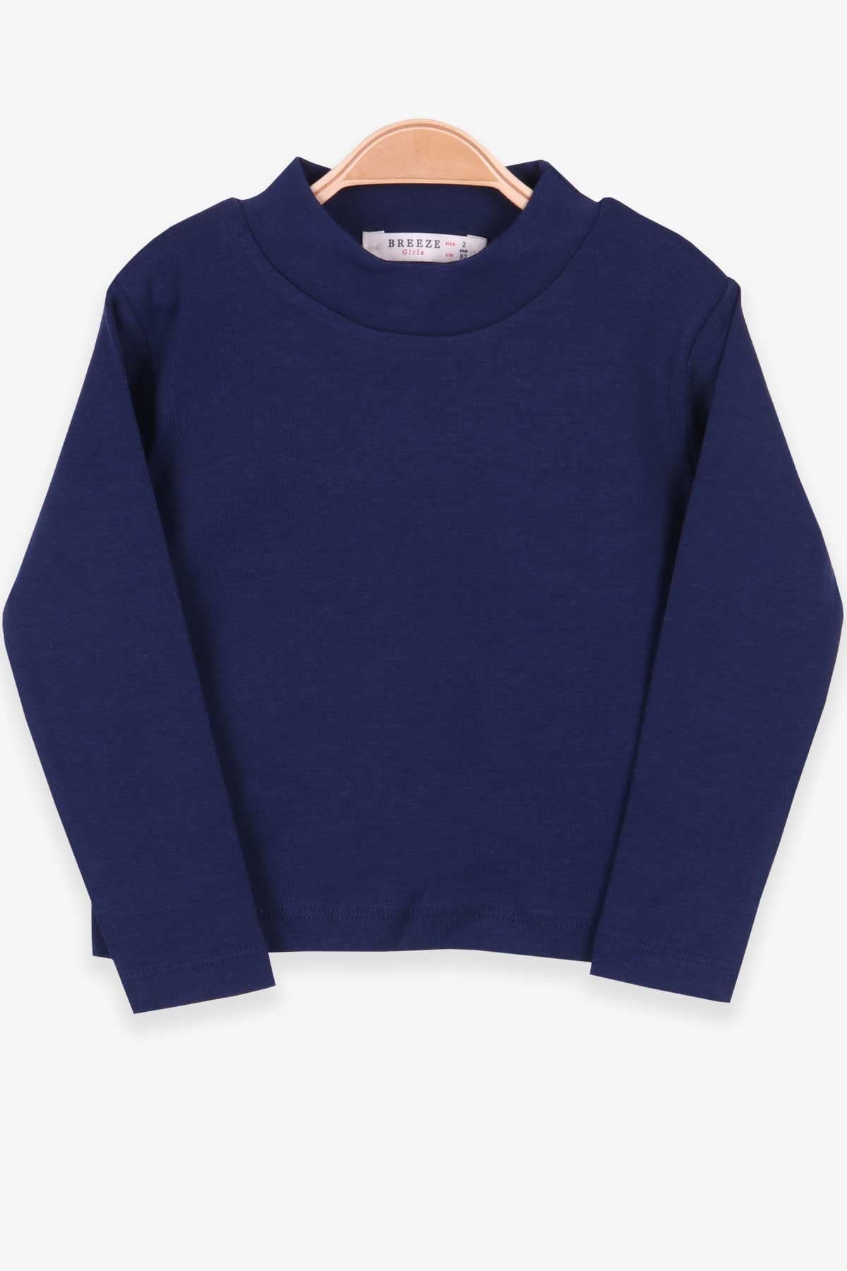 Breeze Kız Çocuk Uzun Kollu Tişört Basic Lacivert (2-10 Yaş)