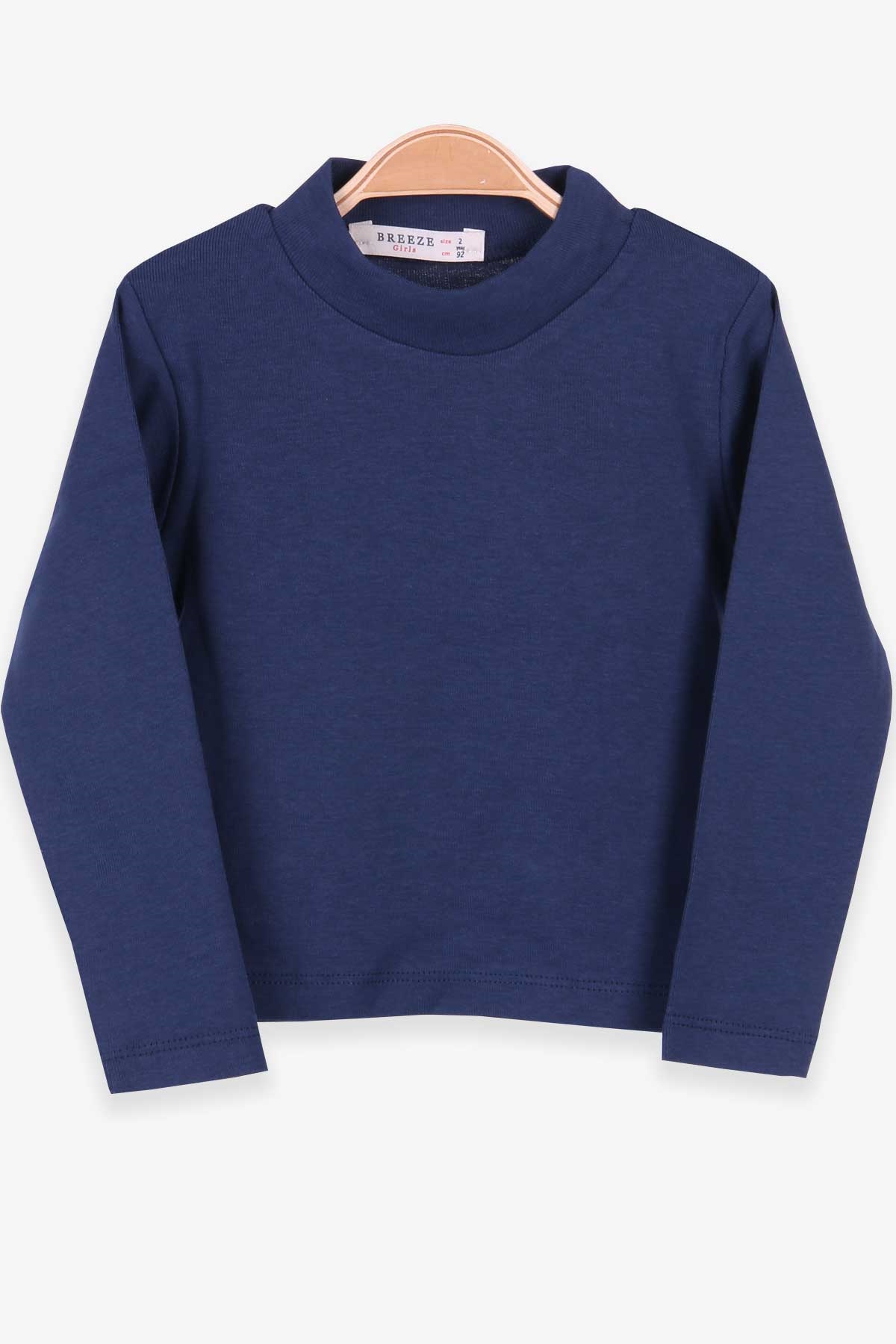 Breeze Kız Çocuk Uzun Kollu Tişört Basic İndigo (2-10 Yaş)