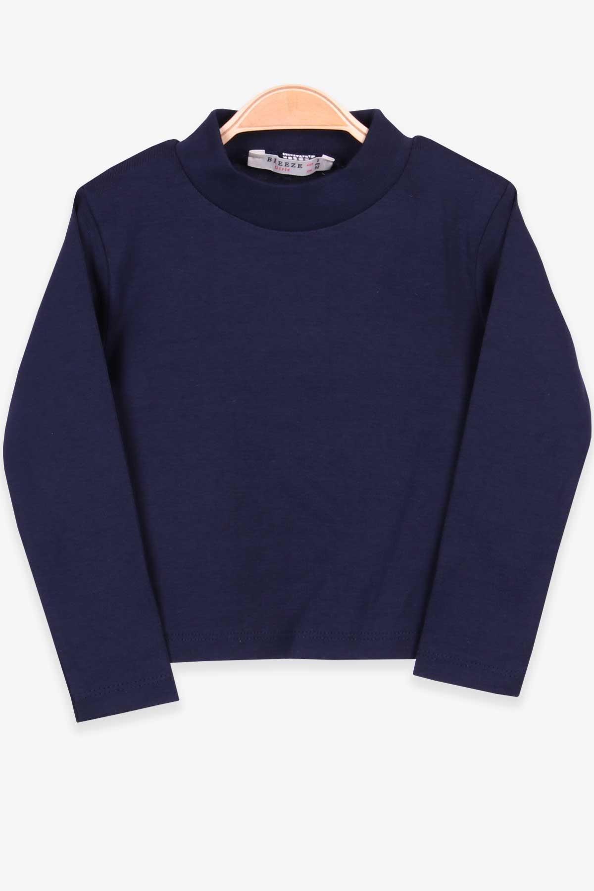 Breeze Kız Çocuk Uzun Kollu Tişört Basic Lacivert (2-10 Yaş)