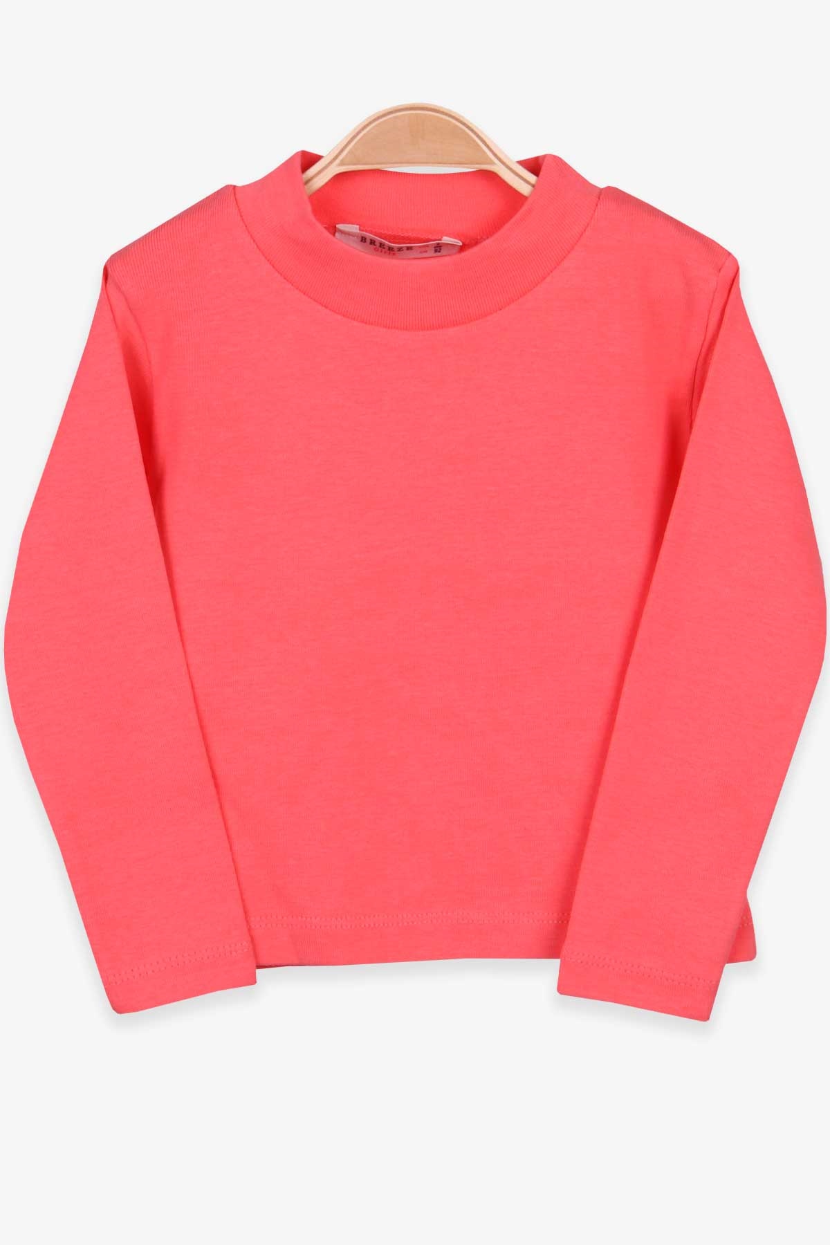 Breeze Kız Çocuk Uzun Kollu Tişört Basic Mercan (2-10 Yaş)