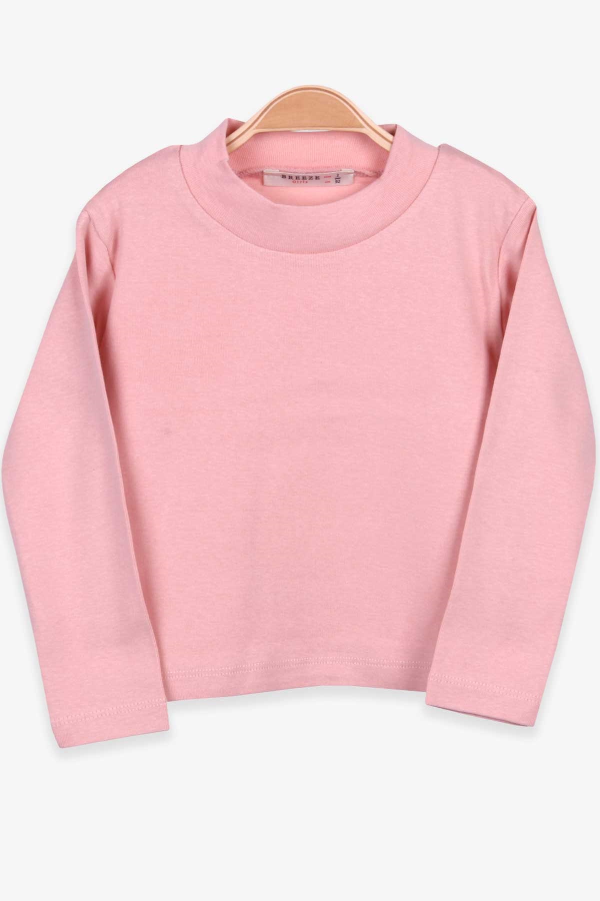 Breeze Kız Çocuk Uzun Kollu Tişört Basic Pudra (2-10 Yaş)