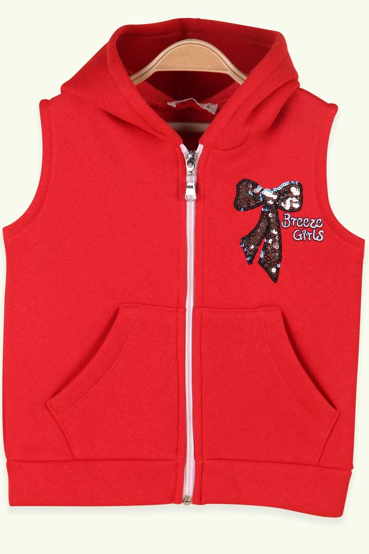 Breeze Kız Çocuk Yelek Kurdeleli Pullu Nakışlı Narçiçeği (3-8 Yaş)