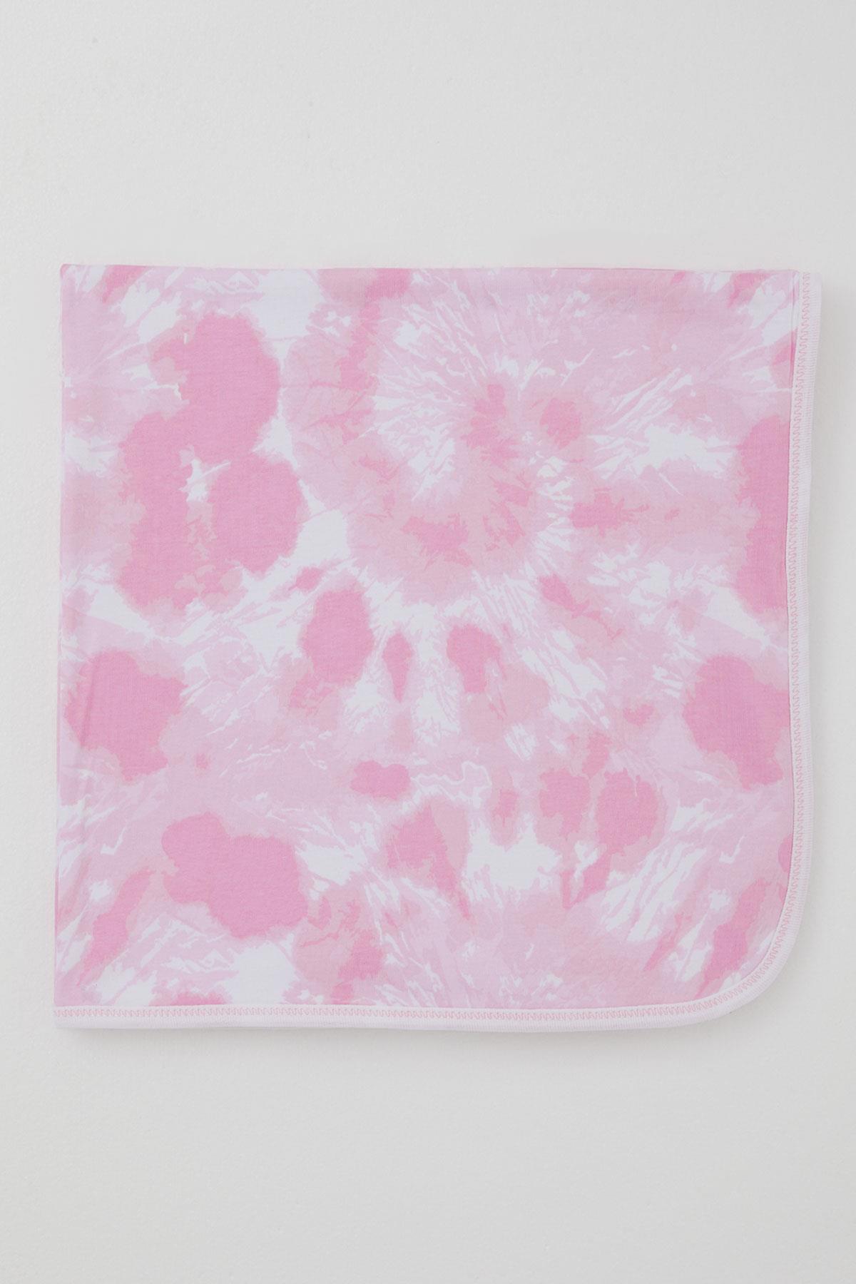 Breeze  Yenidoğan Bebek Battaniyesi Batik Desenli Pembe (78 x 88 cm)