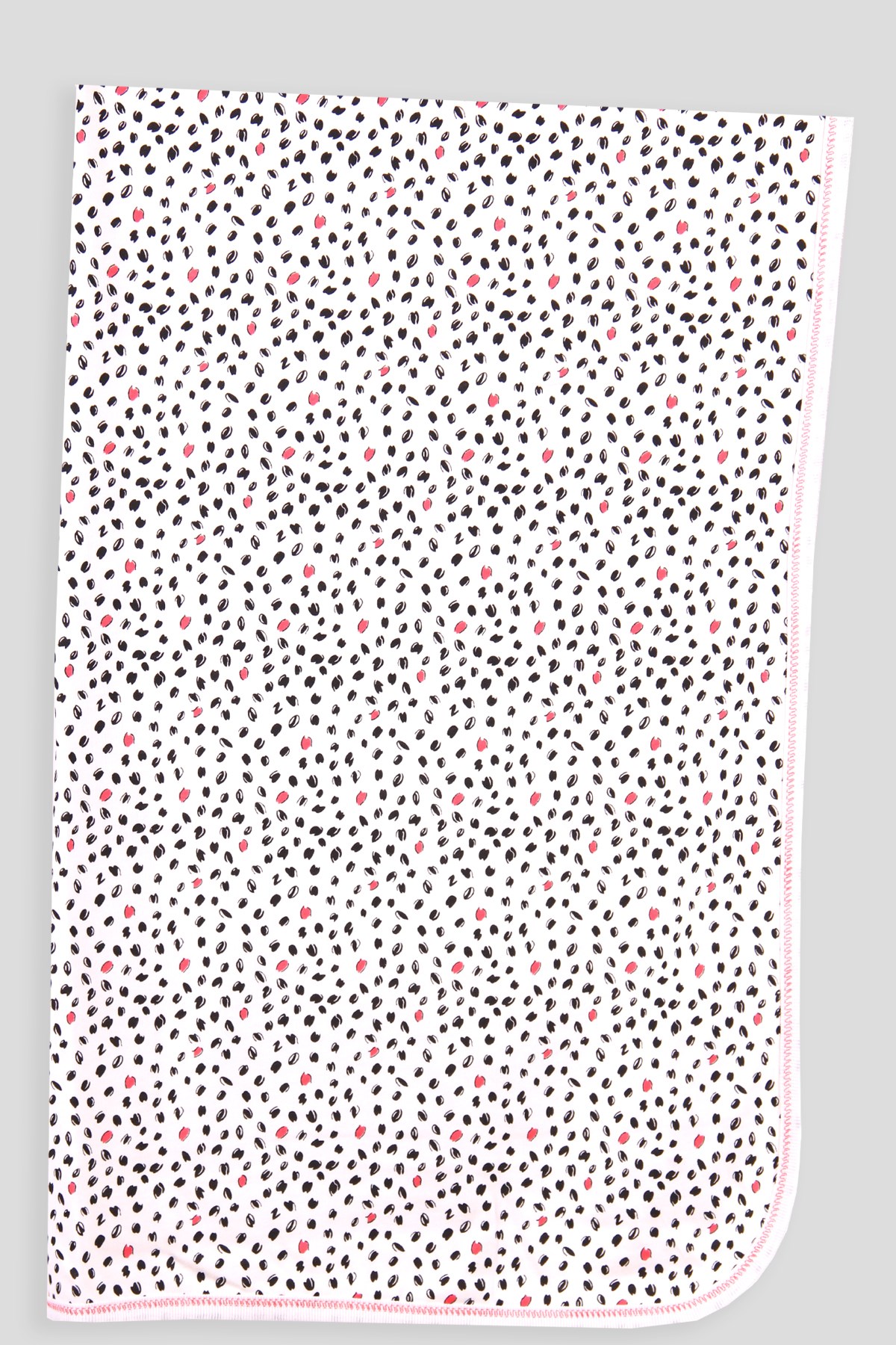 Breeze Yenidoğan Bebek Battaniyesi Desenli ( 77 x 87 cm ) Ekru