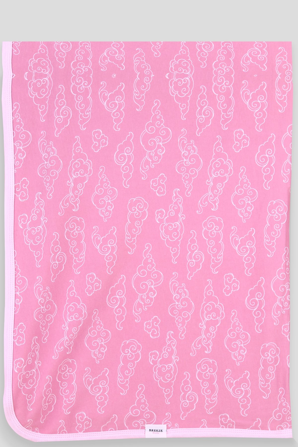 Breeze Yenidoğan Bebek Battaniyesi Desenli (76 x 88 ) Pembe