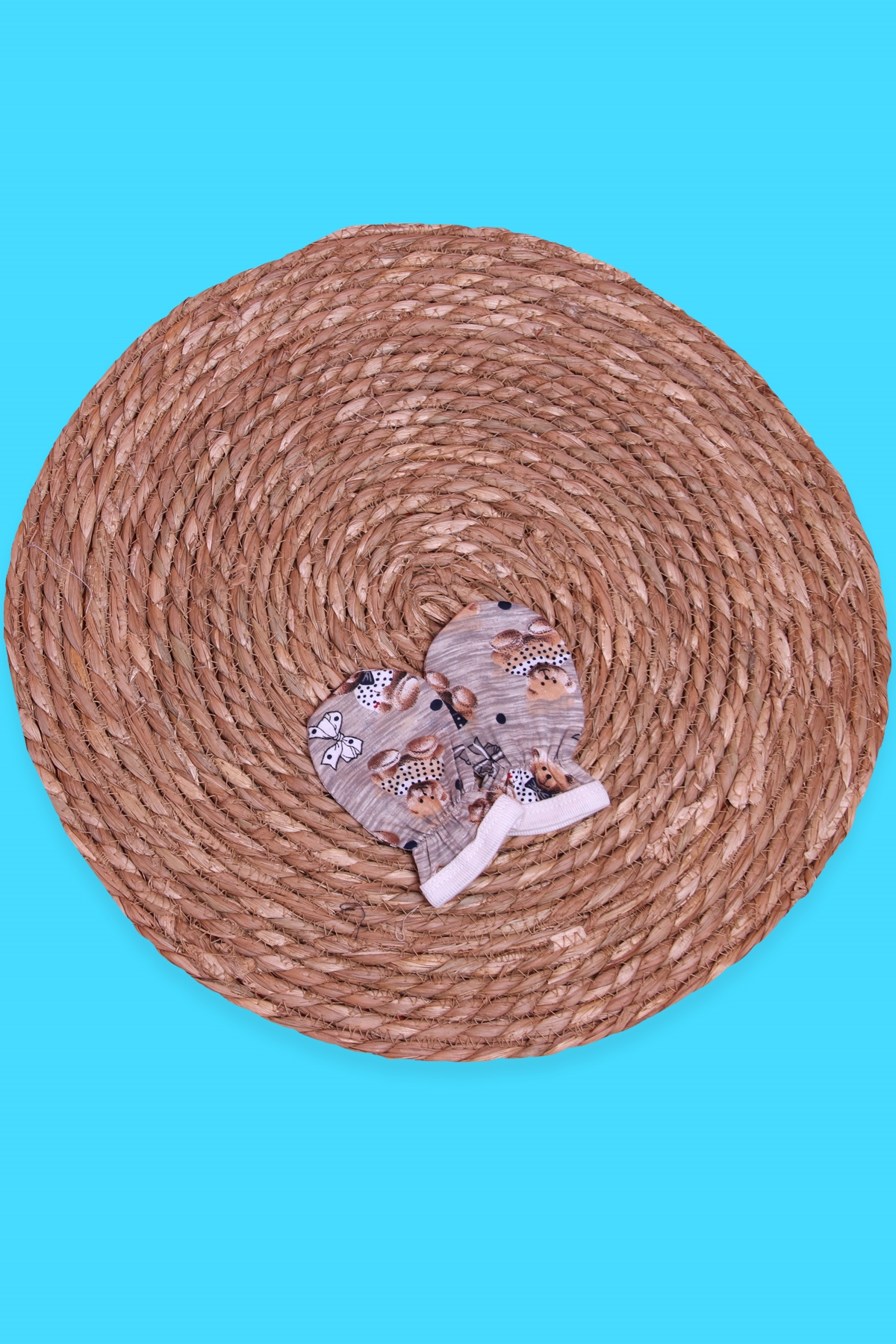 Breeze Yenidoğan Bebek Eldiveni Ayıcıklı Kahverengi