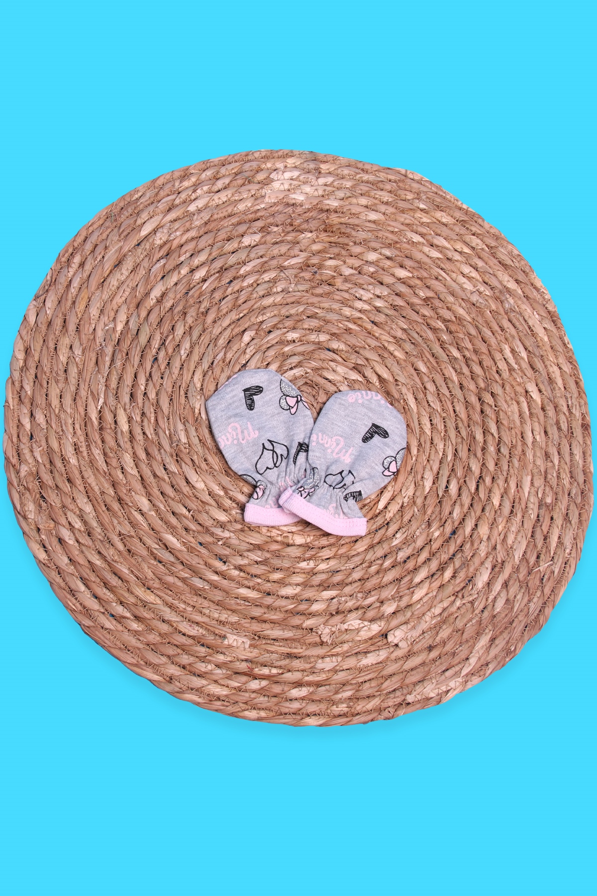 Breeze Yenidoğan Bebek Eldiveni Simli Gri