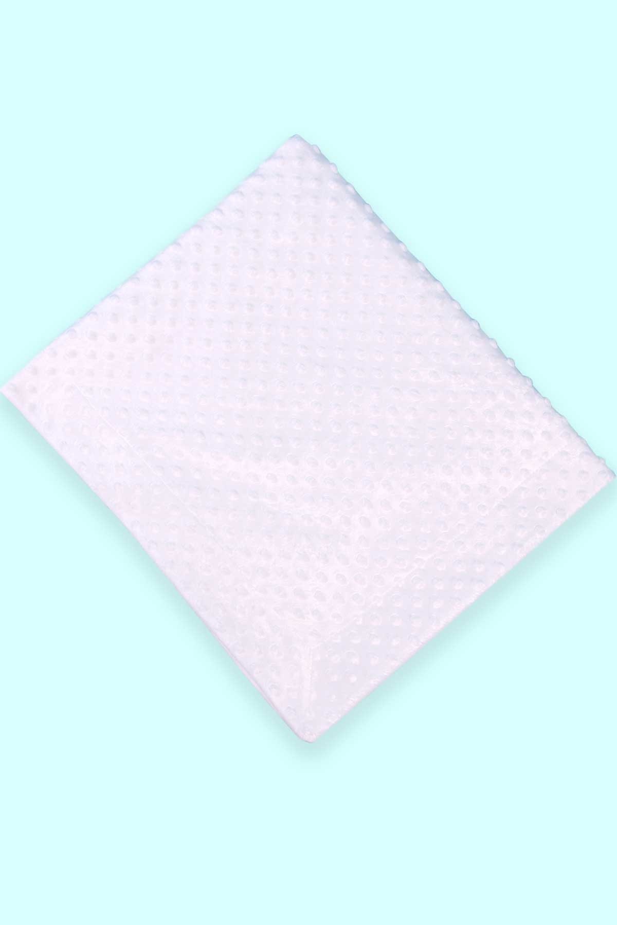 Breeze Yenidoğan Bebek Fluffy Nohut Battaniyesi Beyaz (80 x 110 cm)