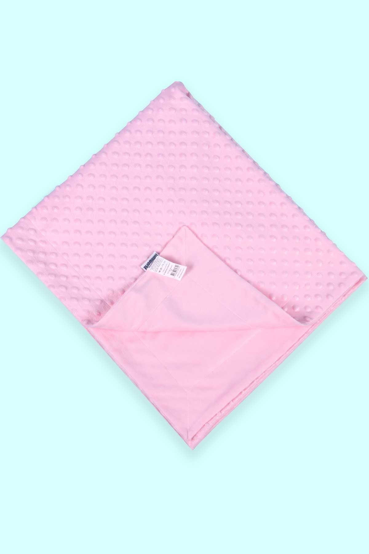 Breeze Yenidoğan Bebek Fluffy Nohut Battaniyesi Pudra (80 x 110 cm)