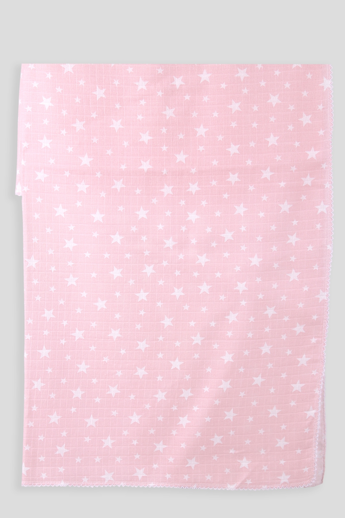 Breeze Yenidoğan Bebek Müslin Battaniye Yıldızlı Pembe (90 * 90 cm)