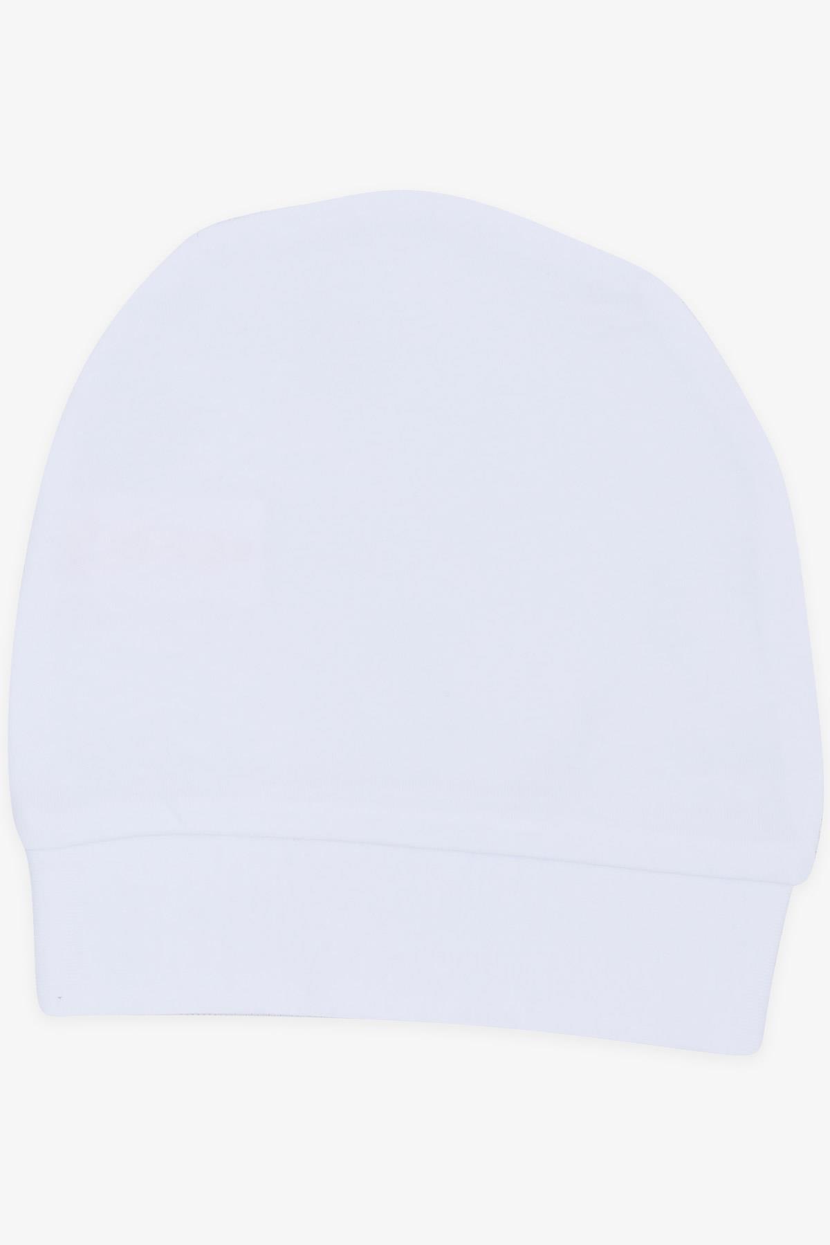 Yenidoğan Bebek Şapkası Beyaz - Minik Bebek Şapka Modelleri | Breeze