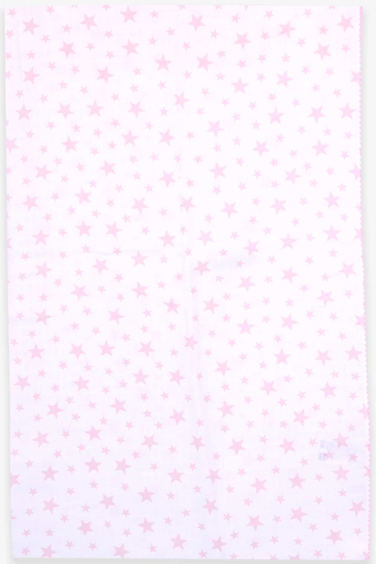Breeze Yenidoğan Müslin Bebek Battaniyesi Yıldızlı Ekru (95 x 95 cm)