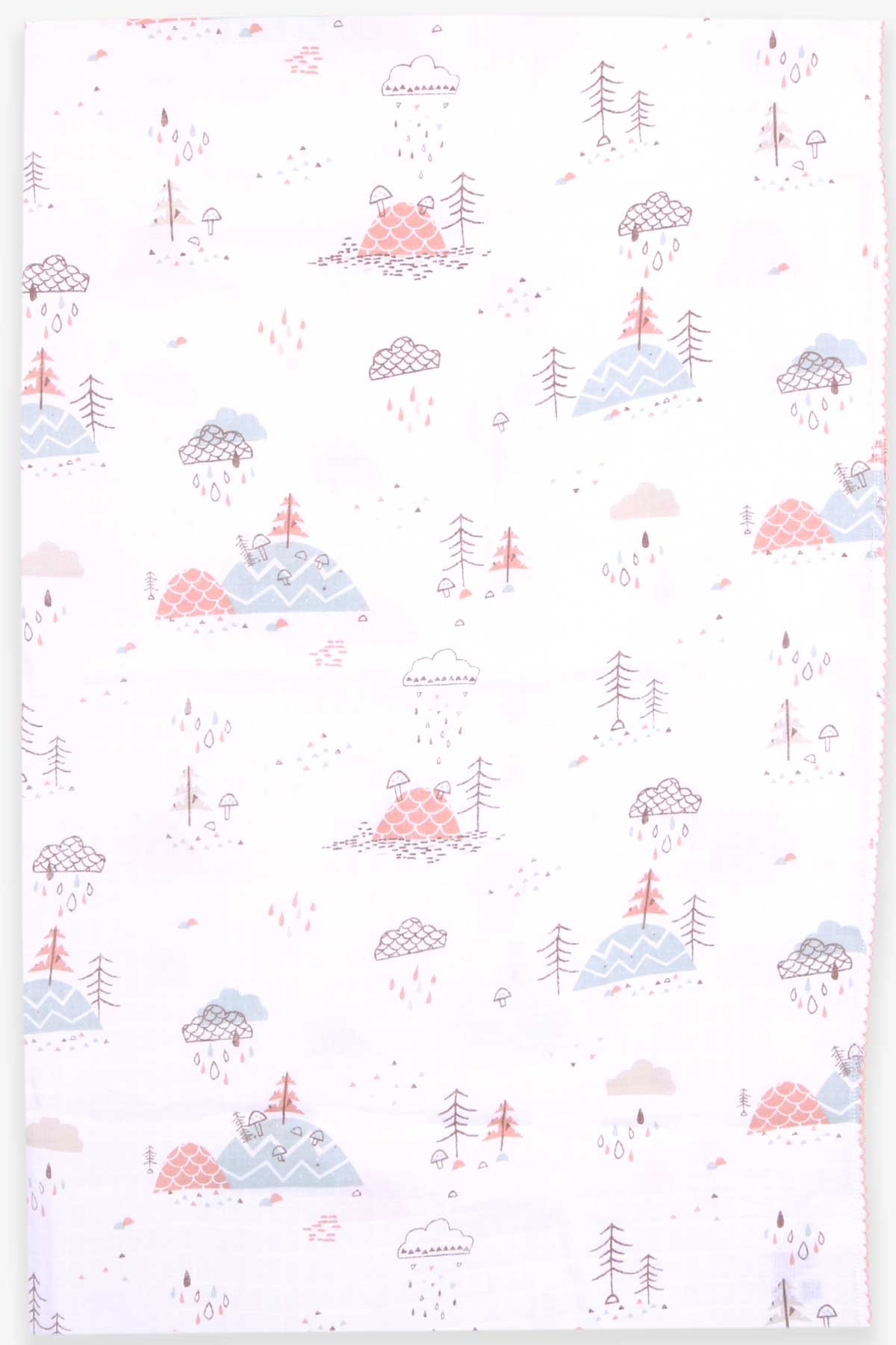 Breeze Yenidoğan Müslin Bebek Battaniyesi Sonbahar Temalı Ekru (95 x 95 cm)