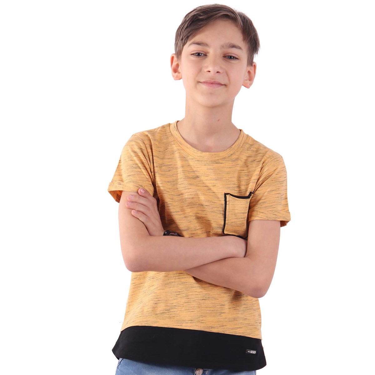 Erkek Çocuk Tişört Sarı (8-14 Yaş)