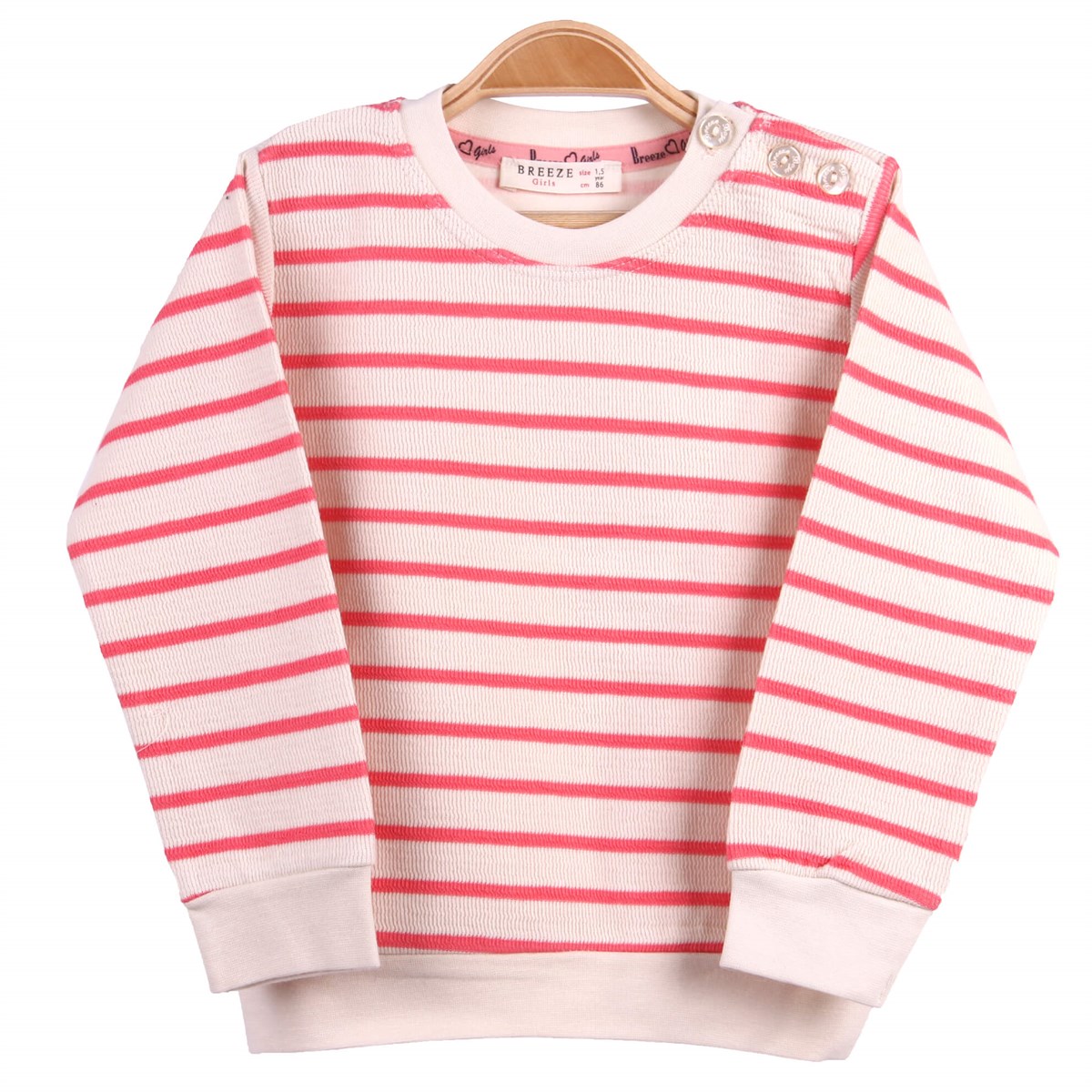 Sweatshirt BREEZE Krem Pembe