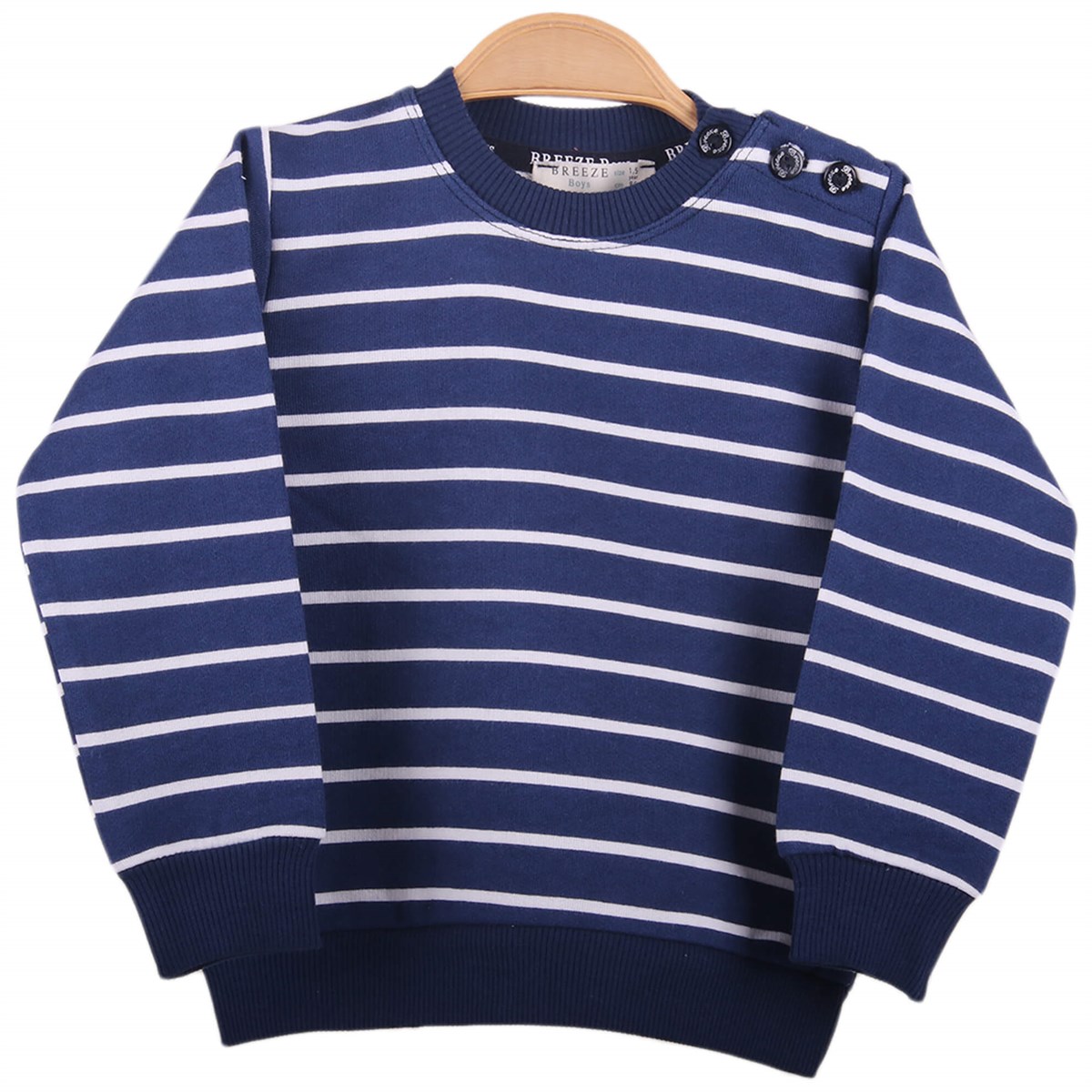 Sweatshirt & KazakBREEZEE12262-97Çizgili Sweat