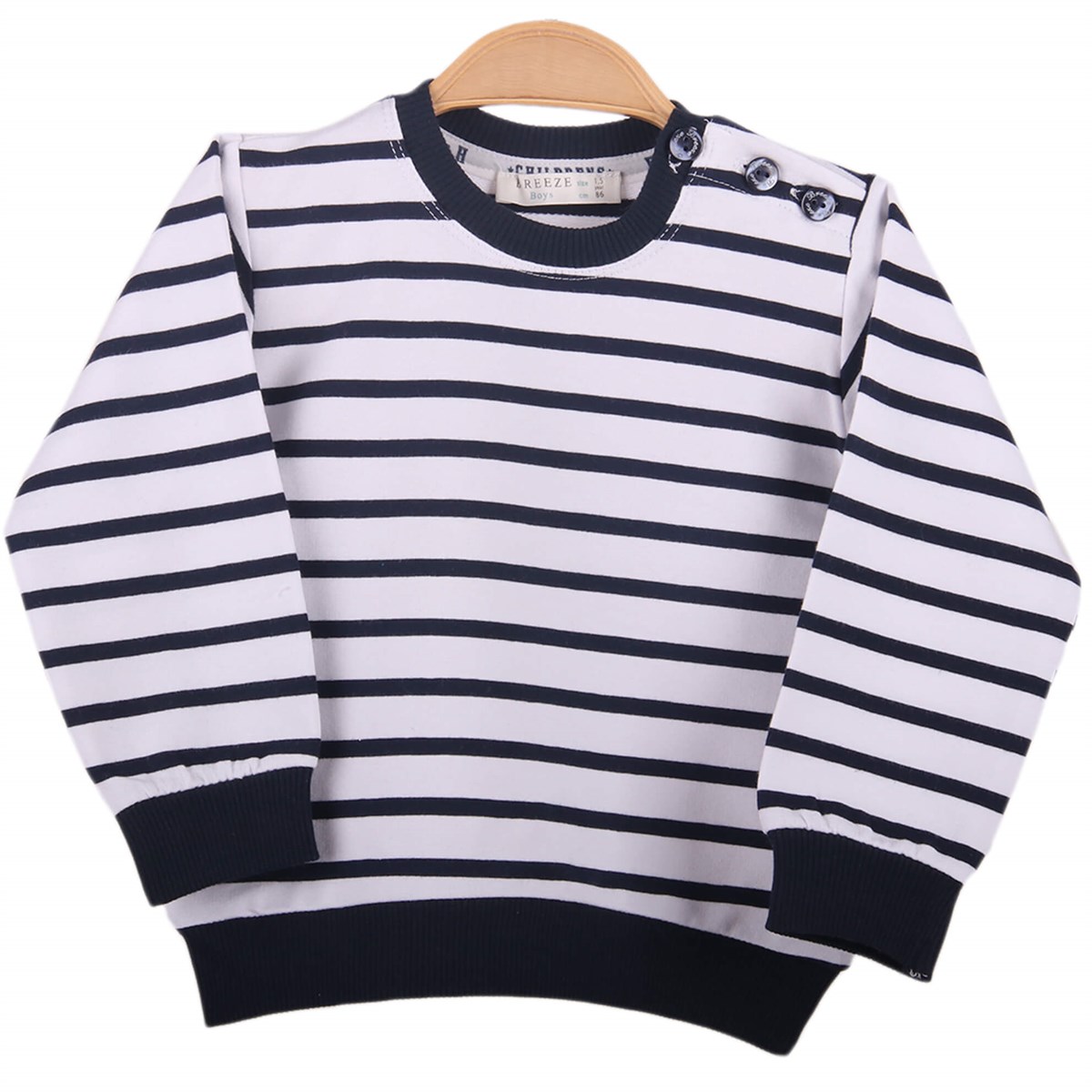 Sweatshirt & KazakBREEZEE122622-97Çizgili Sweat