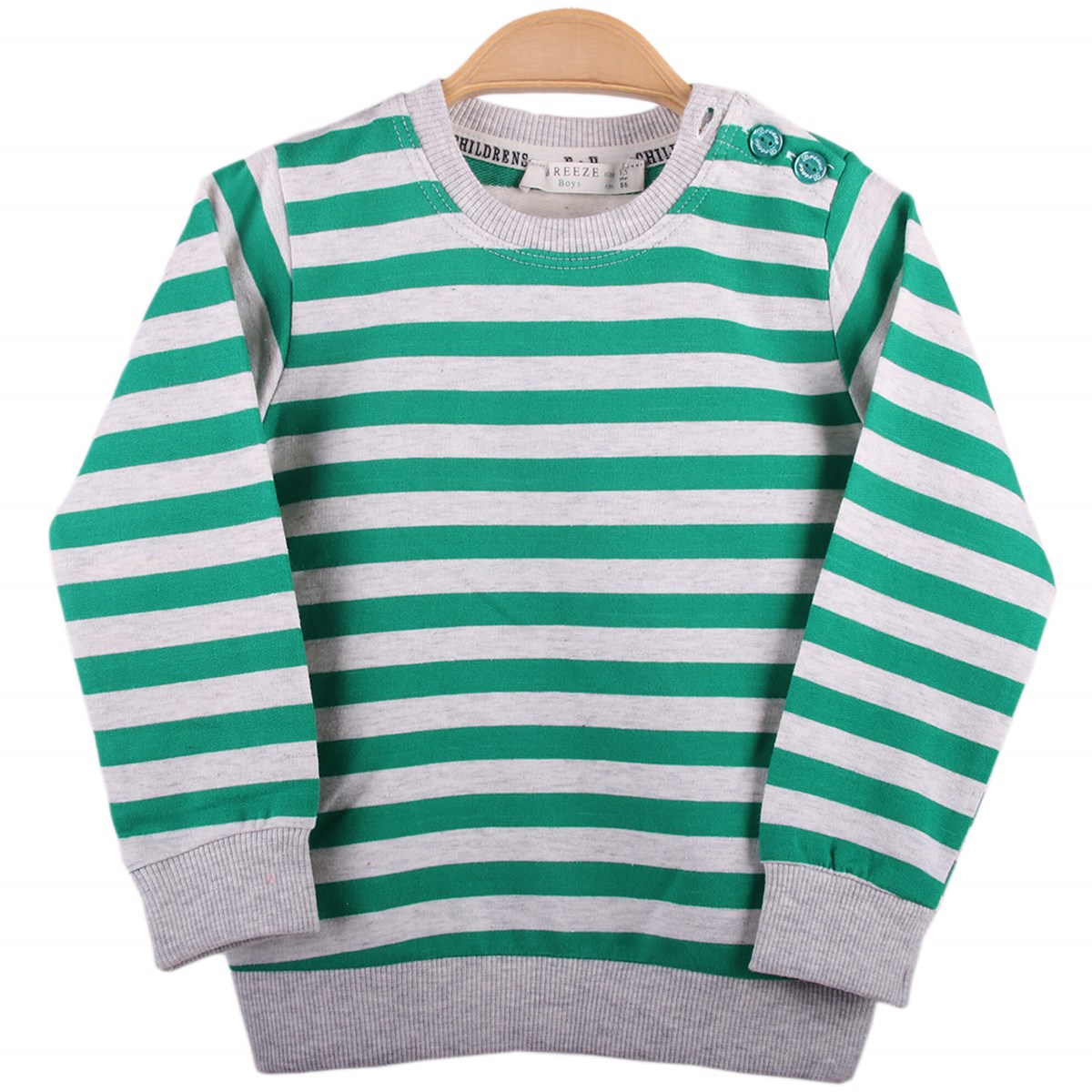 Sweatshirt & KazakBREEZEE12262-187Çizgili Sweat