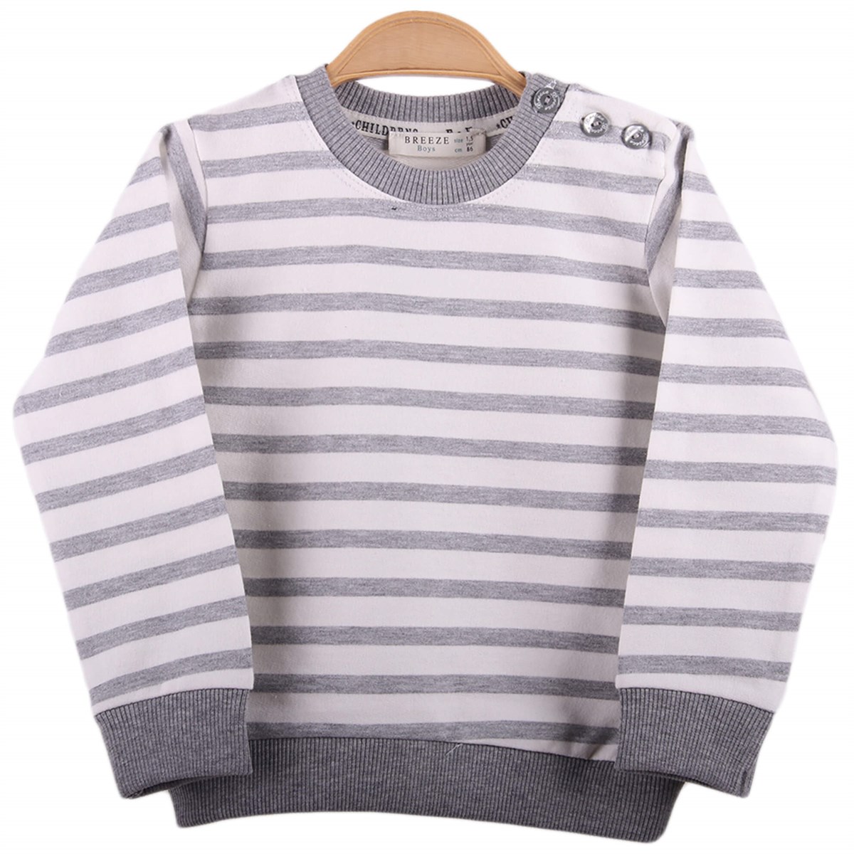 Sweatshirt & KazakBREEZEE12262-193Çizgili Sweat