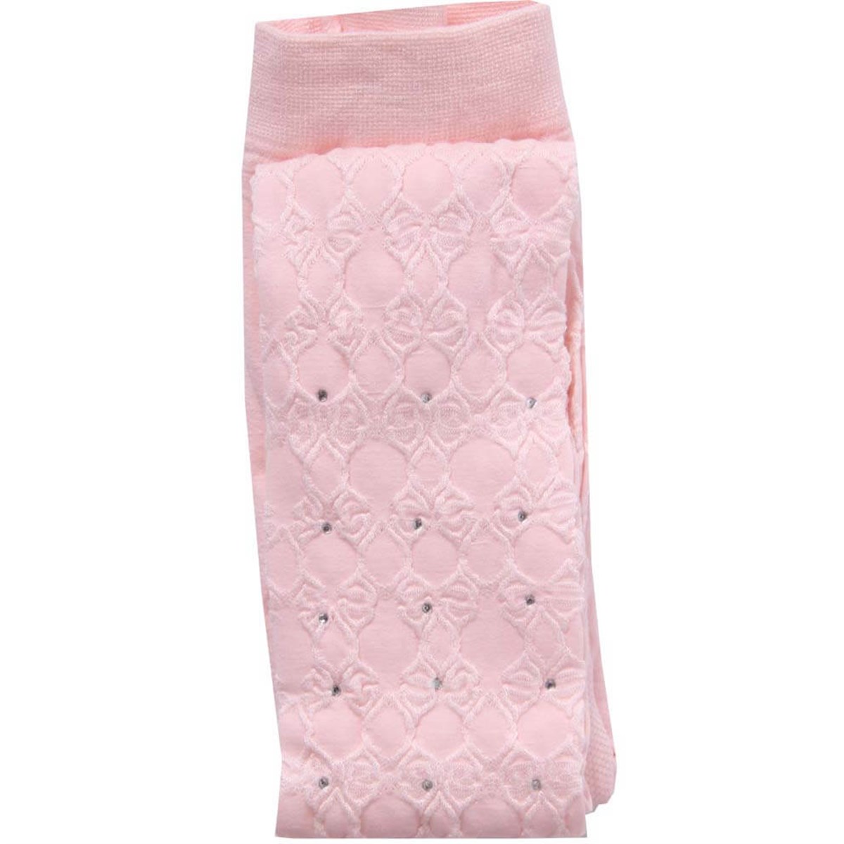 Taşlı Desenli Külotlu  Çorap  Breeze Pembe