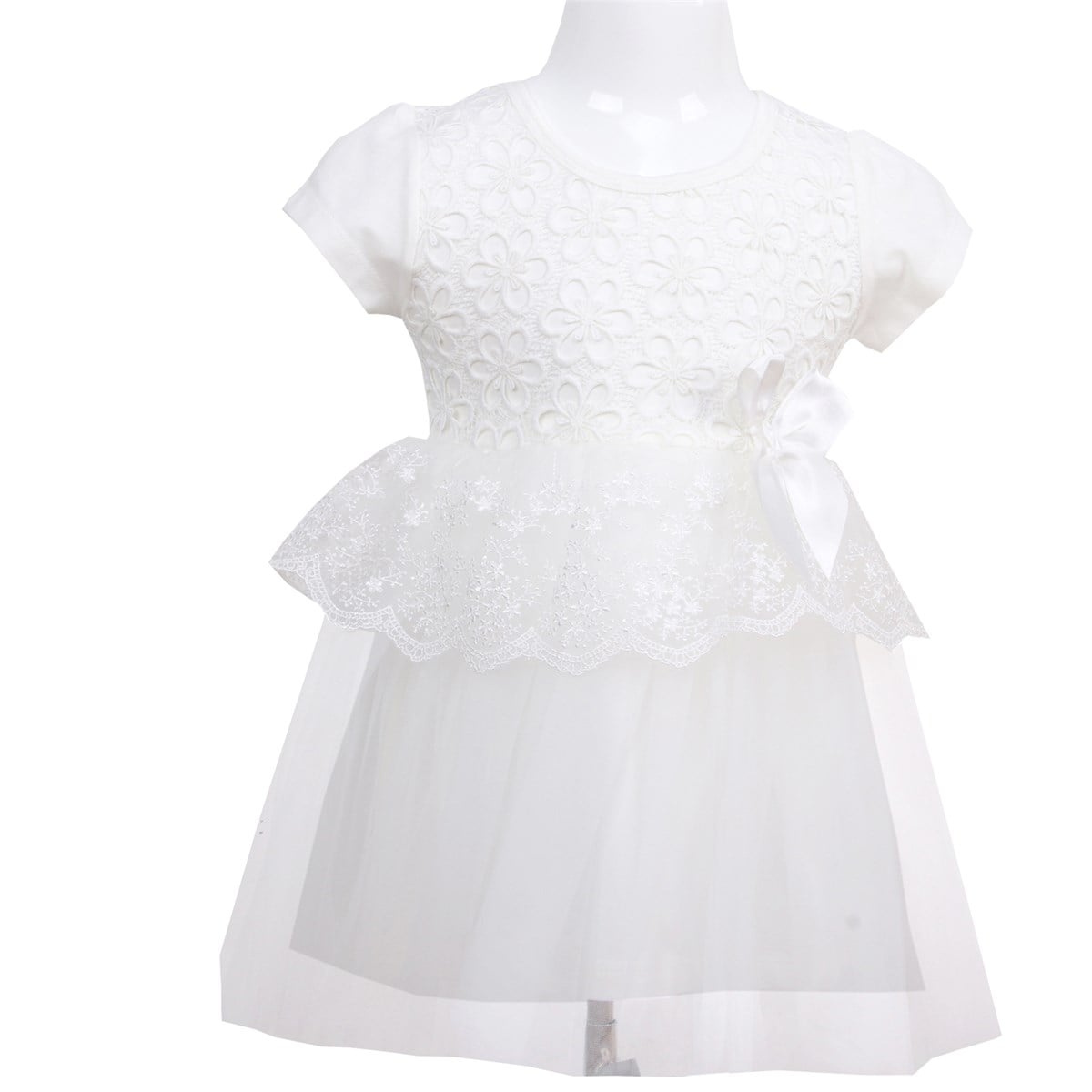 Dantelli Tüllü Elbise