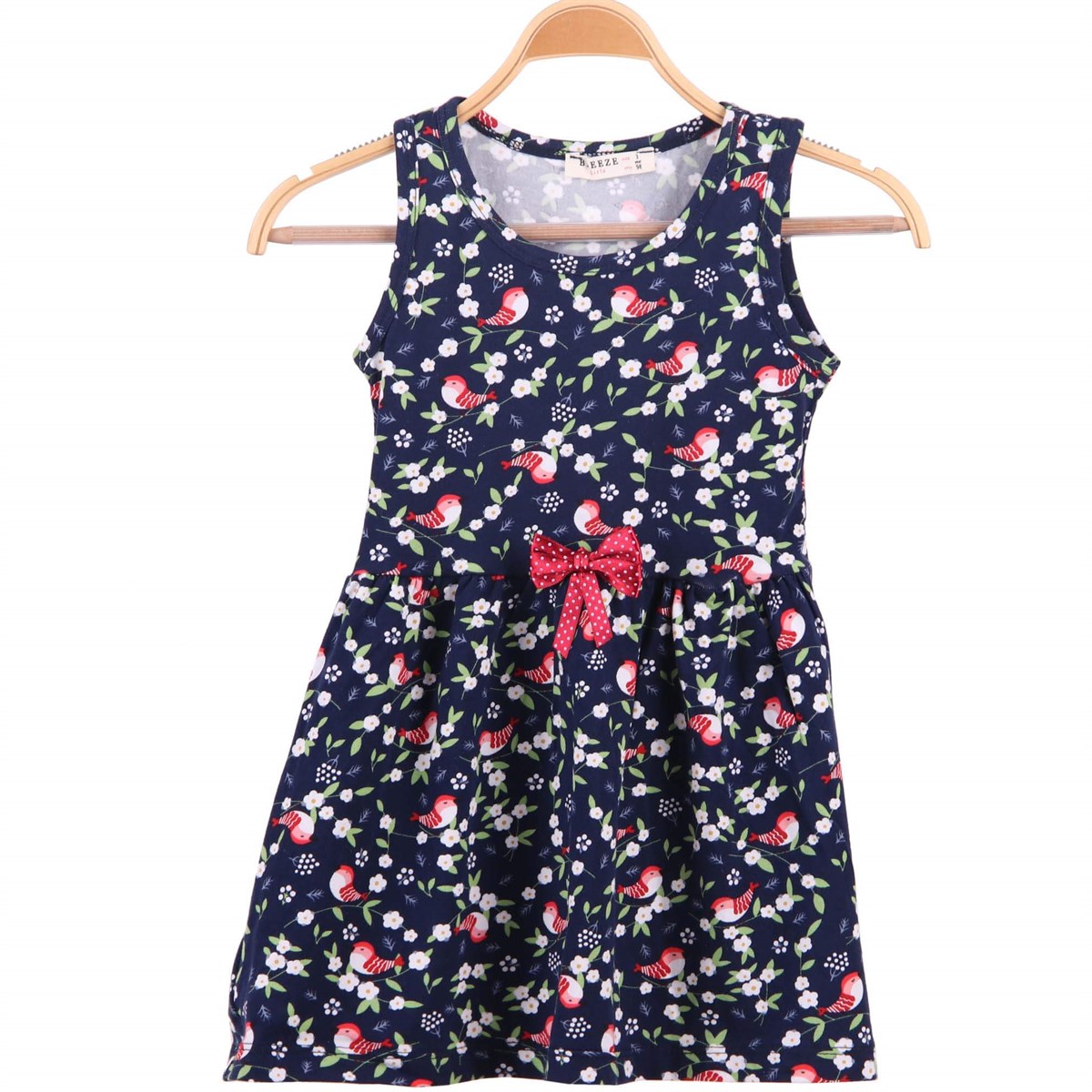 Kısa Kol Elbise ModelleriBREEZE9277-232Desenli Elbise