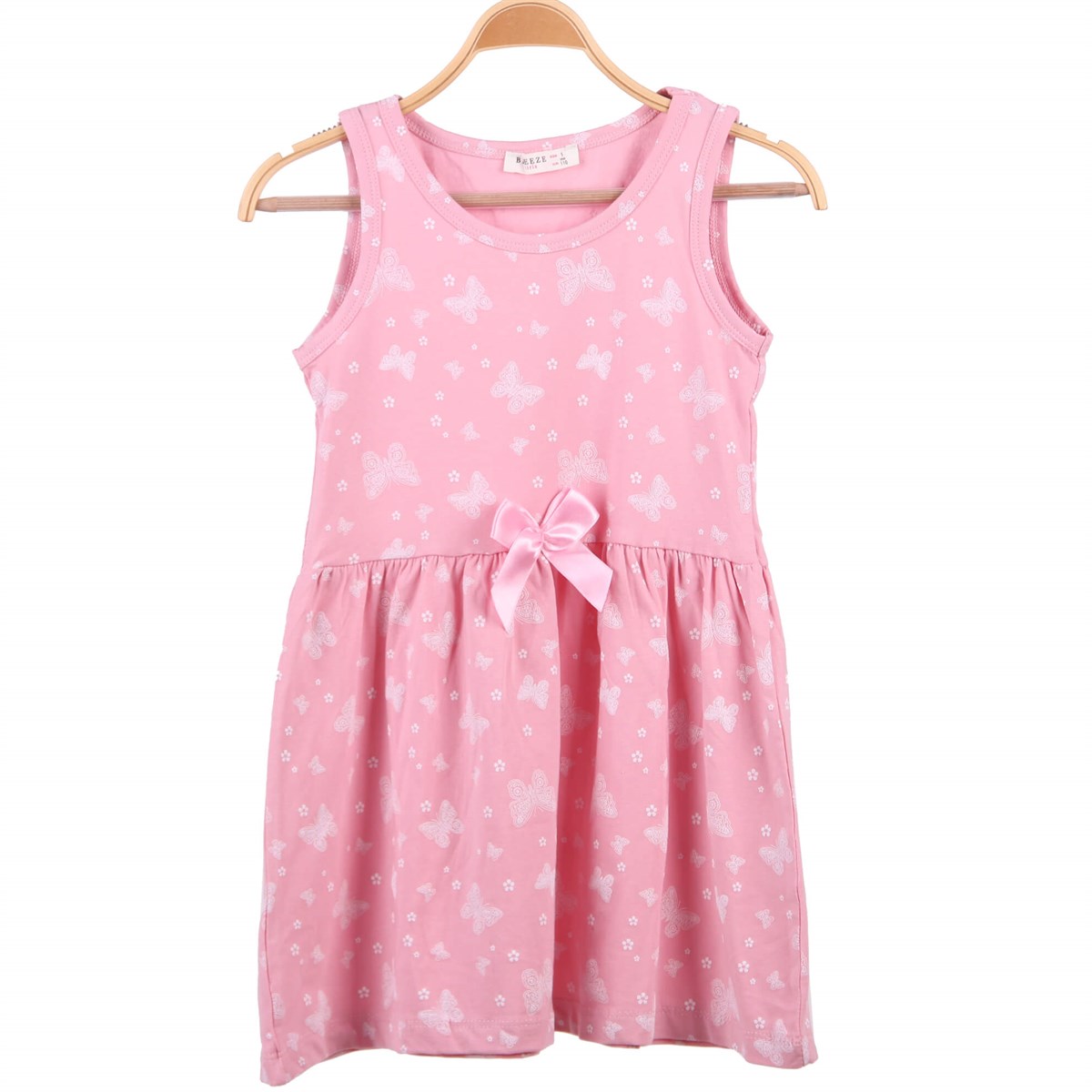 Kısa Kol Elbise ModelleriBREEZE9277-014Desenli Elbise