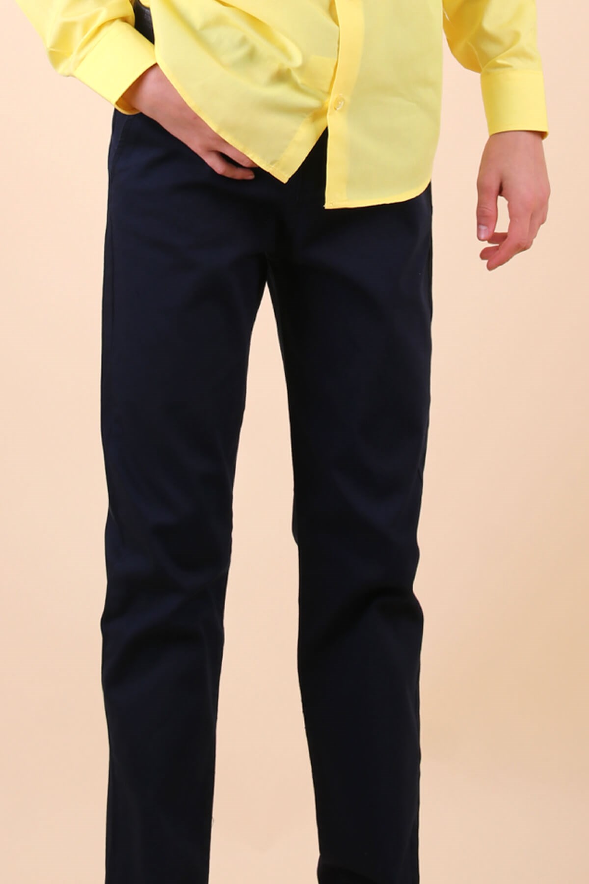 Erkek Çocuk Lacivert Renk Pantolon Modeli | 4-14 Yaş