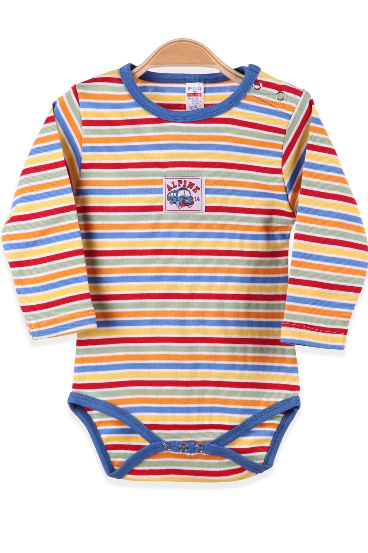 Erkek Bebek Çıtçıtlı Body Mavi (9 Ay-3 Yaş) BREEZE