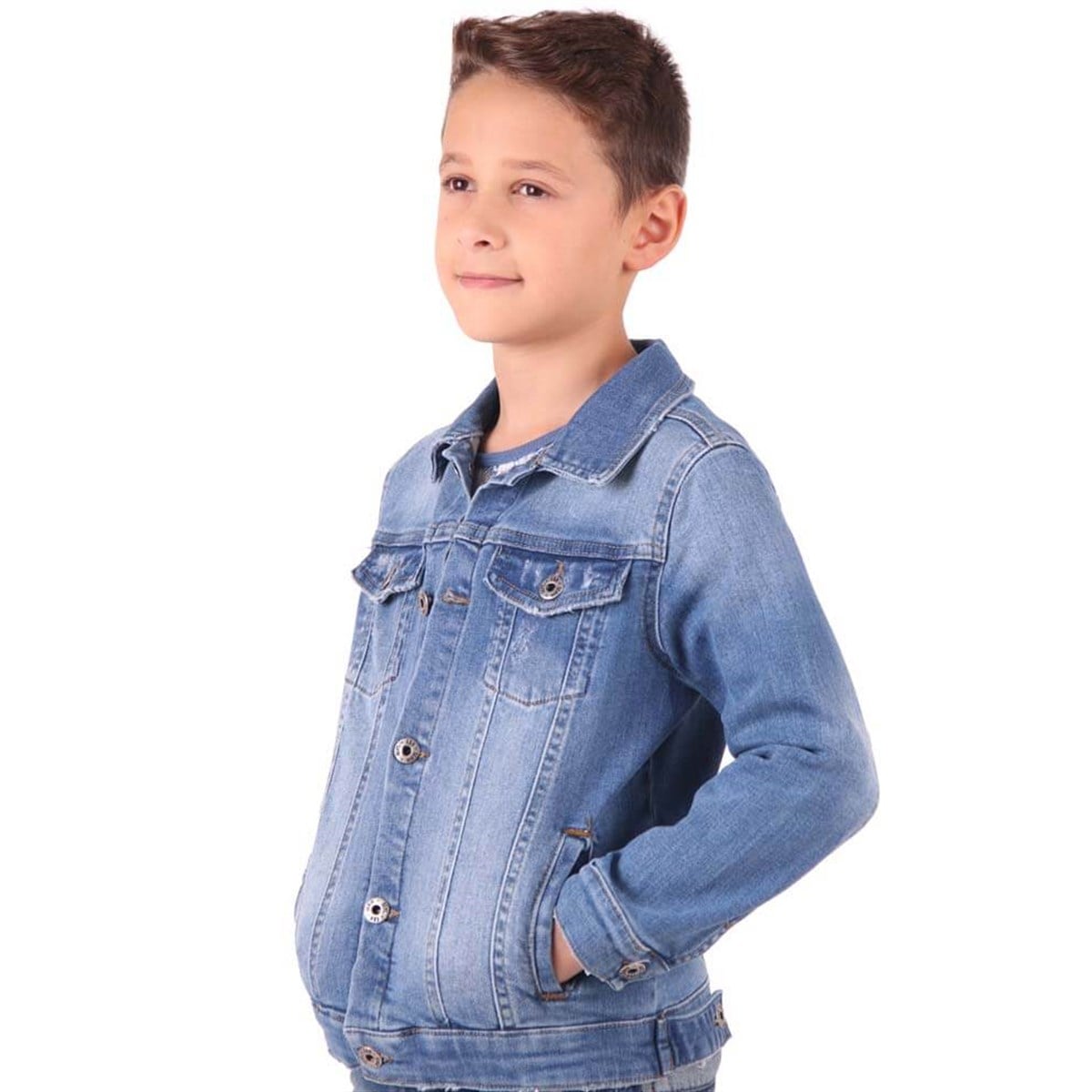 Erkek Çocuk Kot Ceket Breeze Mavi