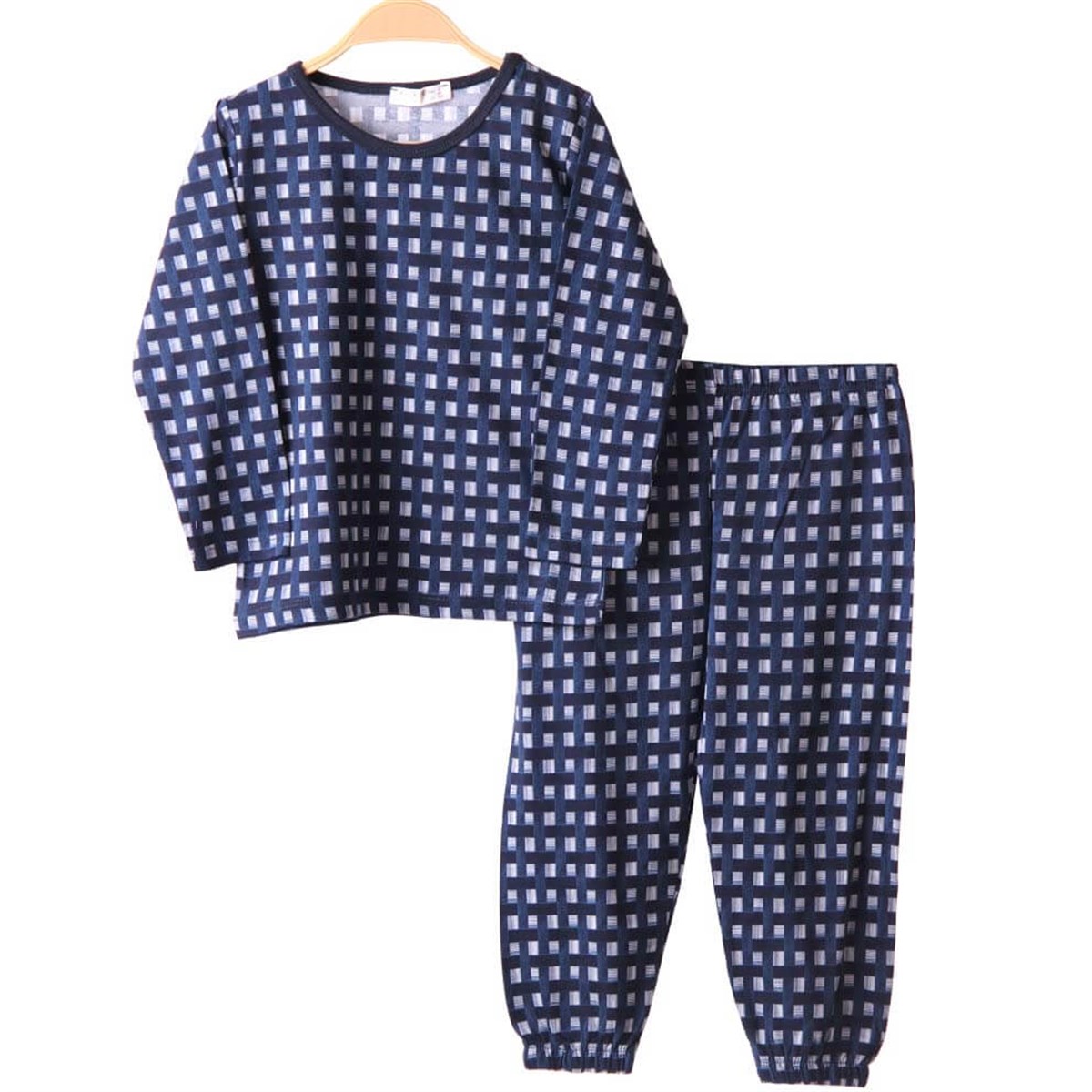 Erkek Çocuk Pijama Takımı Gri-Mavi (4-7 Yaş) BREEZE