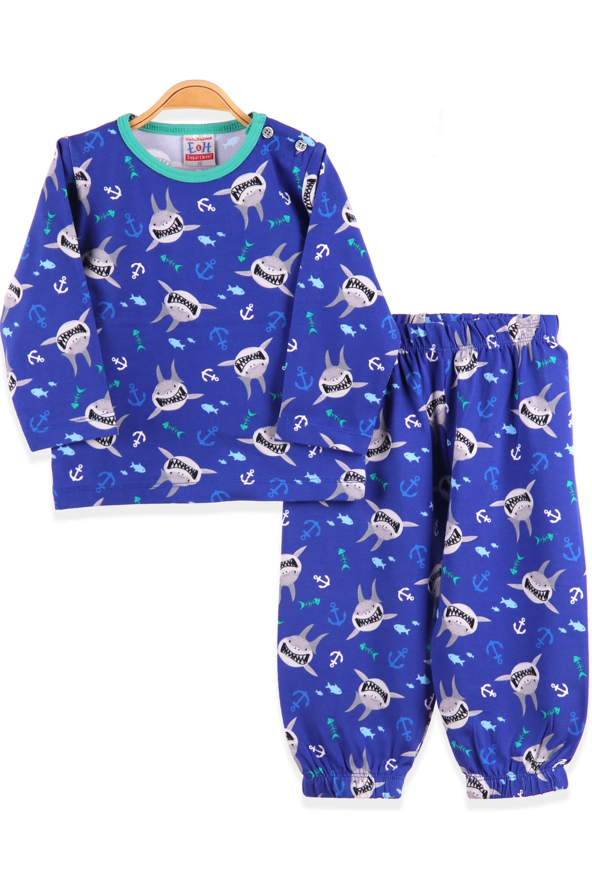Erkek Çocuk Pijama Takımı Mavi (1-4 Yaş) BREEZE