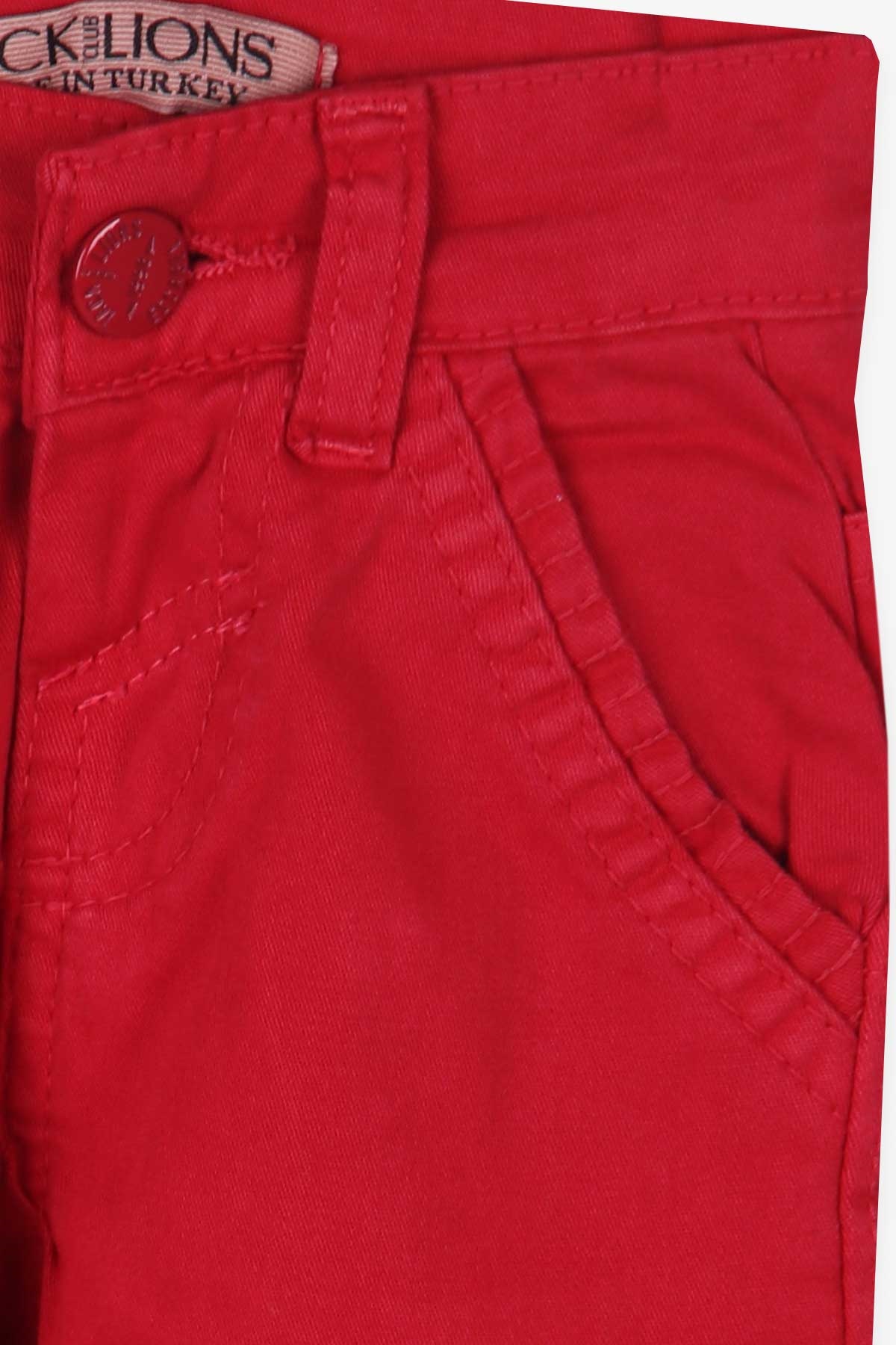 Erkek Çocuk Gabardin Pantolon Kırmızı 1-4 Yaş - Breeze