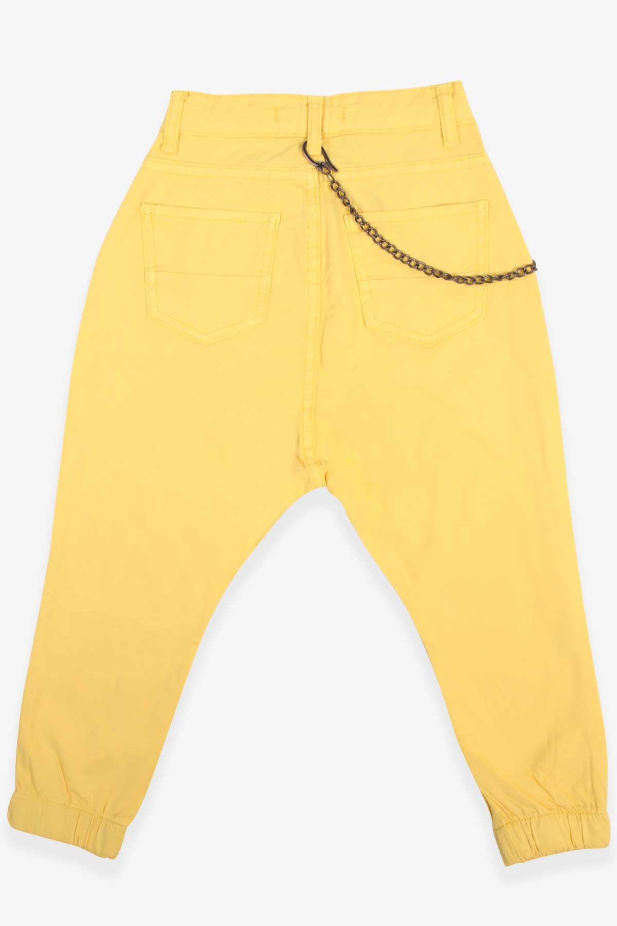 Erkek Çocuk Kot Pantolon Şalvar Kesim Sarı 5-16 Yaş - Şık Modeller | Breeze
