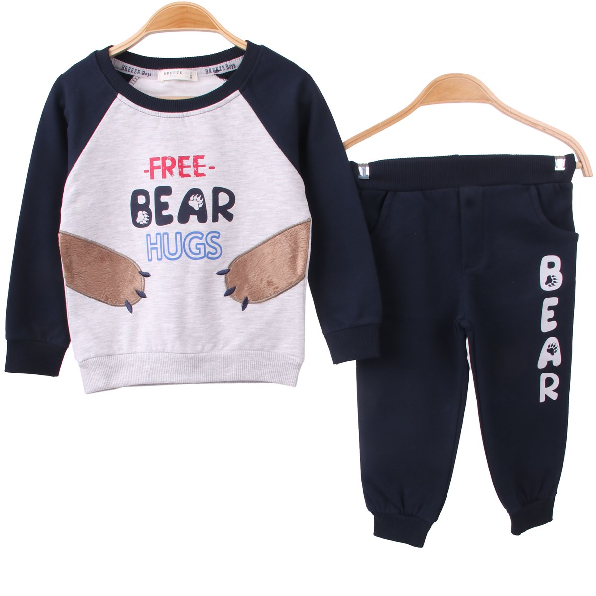 Erkek Bebek Eşofman Takım Lacivert-Gri (1.5 Yaş)