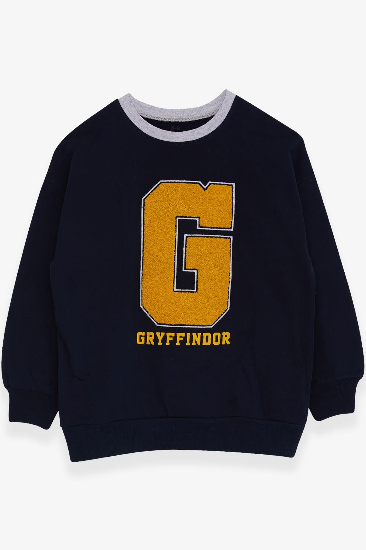 EXPORT Erkek Çocuk Sweatshirt Süzene Nakışlı Lacivert (4-14 Yaş)