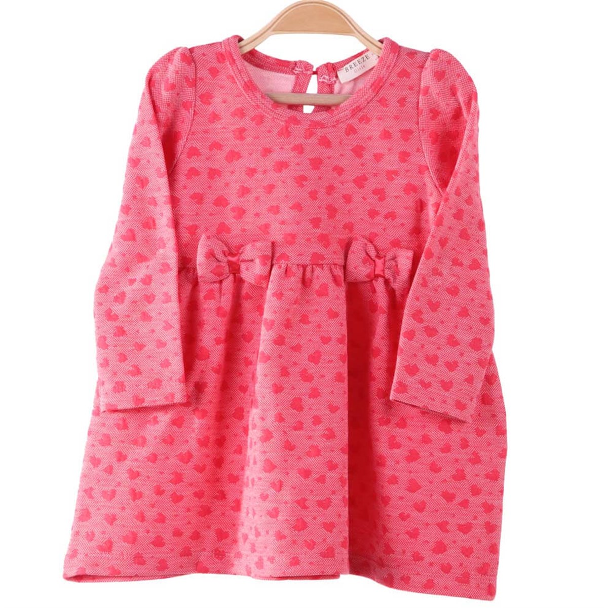 Kız Çocuk Elbisesi Kalpli Narçiçeği (1-1.5 Yaş)