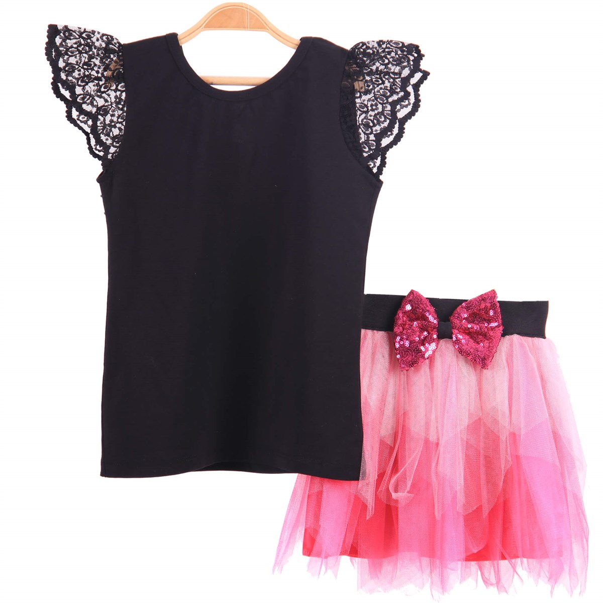 Etek TakımBREEZE10886S507-270Fiyonklu Pullu Etek Takım