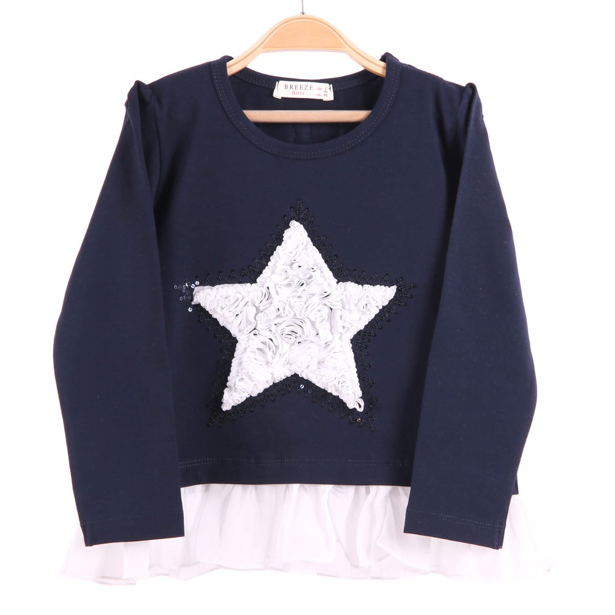 Sweatshirt & KazakBREEZE10536-100Fiyonklu Tüllü Bady