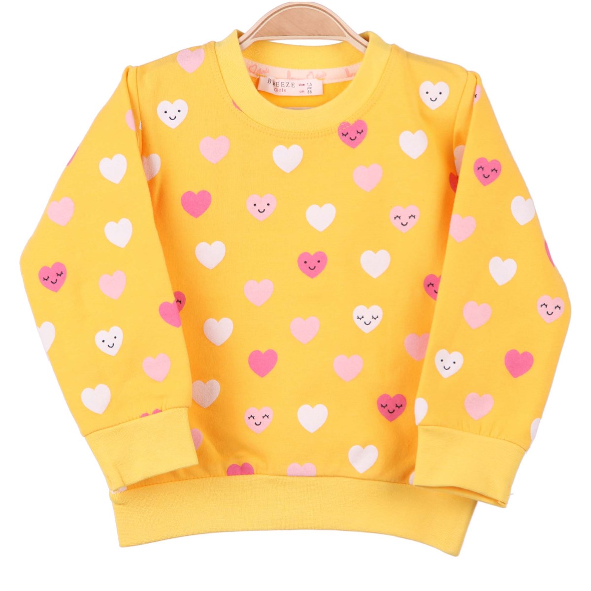Sweatshirt & KazakBREEZE12301-011İçi Yünlü Kalpli Sweat