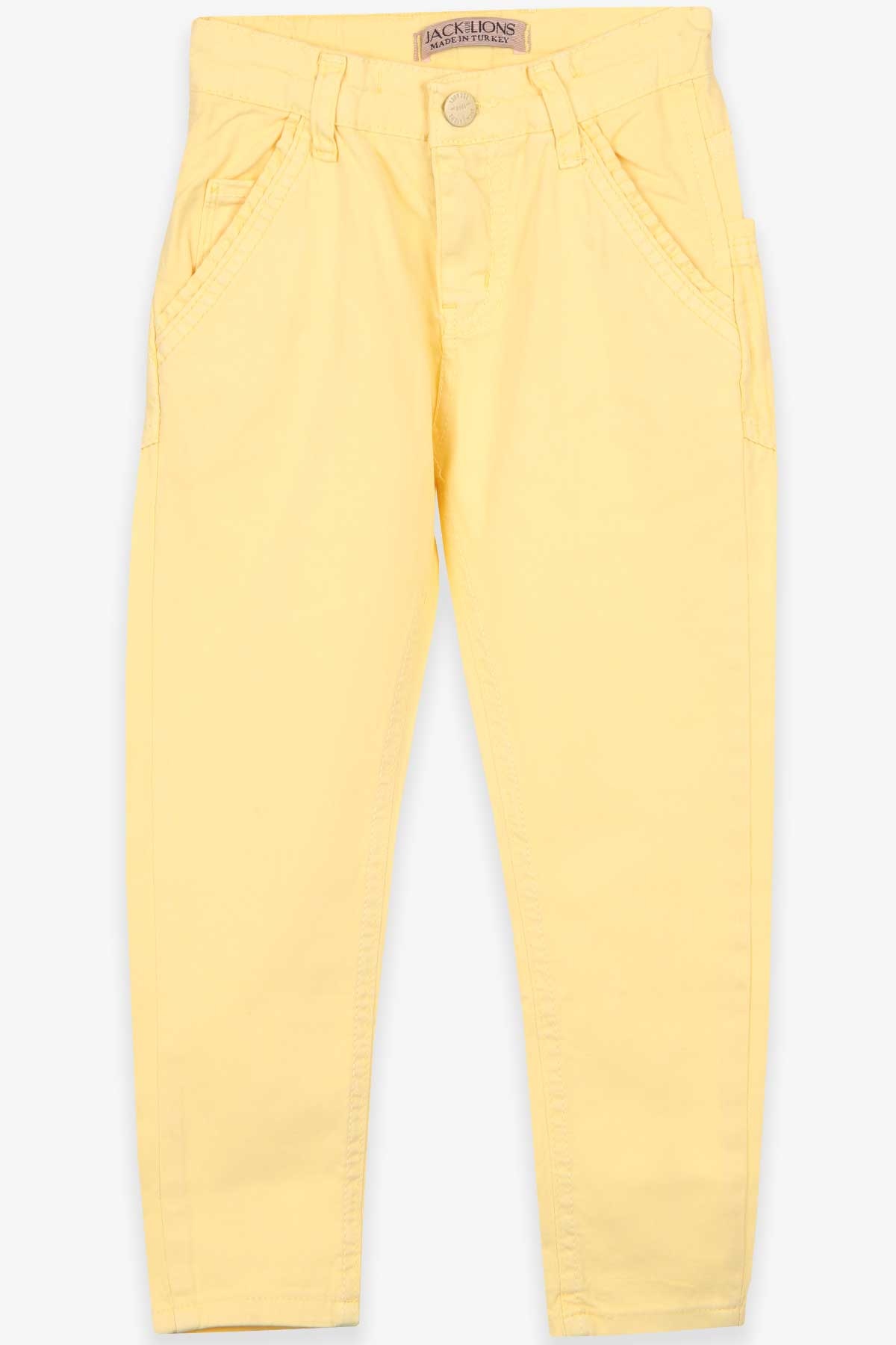 Jack Lions Erkek Çocuk Gabardin Pantolon Basic Sarı (5-16 Yaş)