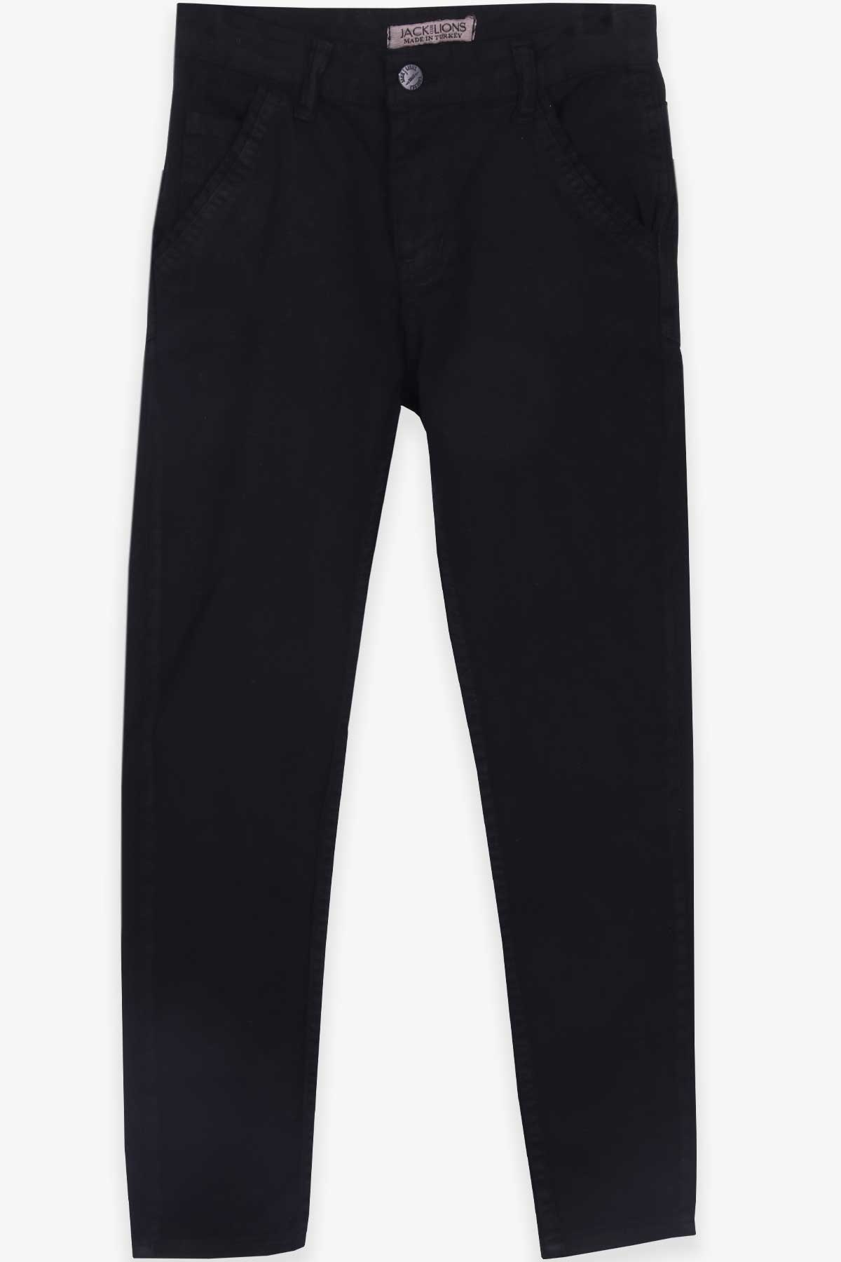 Jack Lions Erkek Çocuk Pantolon Gabardin Siyah (10-16 Yaş)